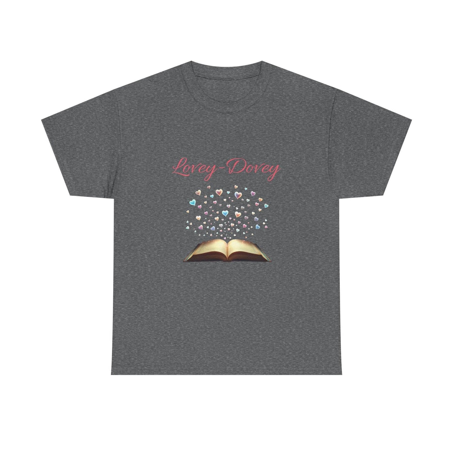 Lovey-Dovey - Graphic Tee - Unisex Heavy Cotton T-Shirt for Book Lovers - The Dreamer's Bookshop.