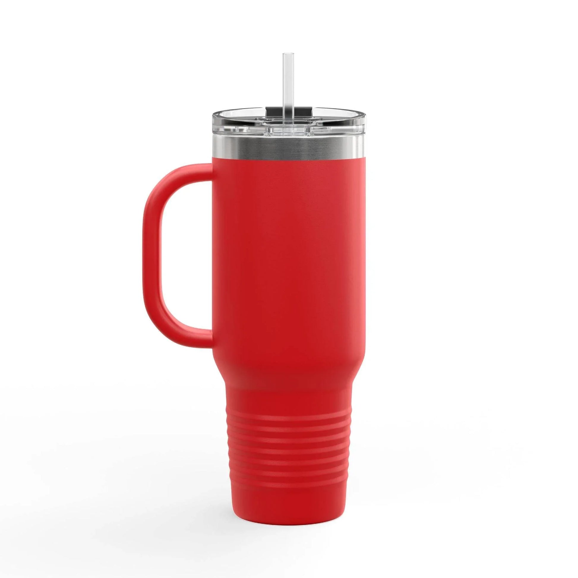 Quiet I'm Writing Insulated Travel Mug - 40oz Red Coffee Cup - The Dreamer's Bookshop.