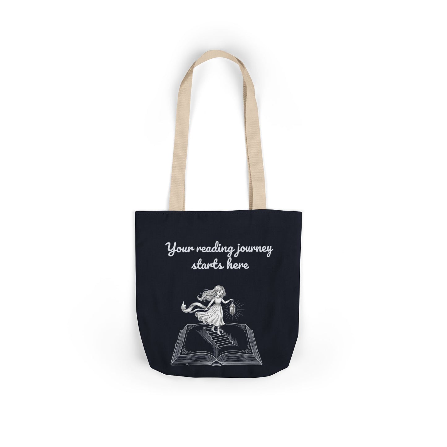 Whimsical Tote Bag - "Reading Journey"