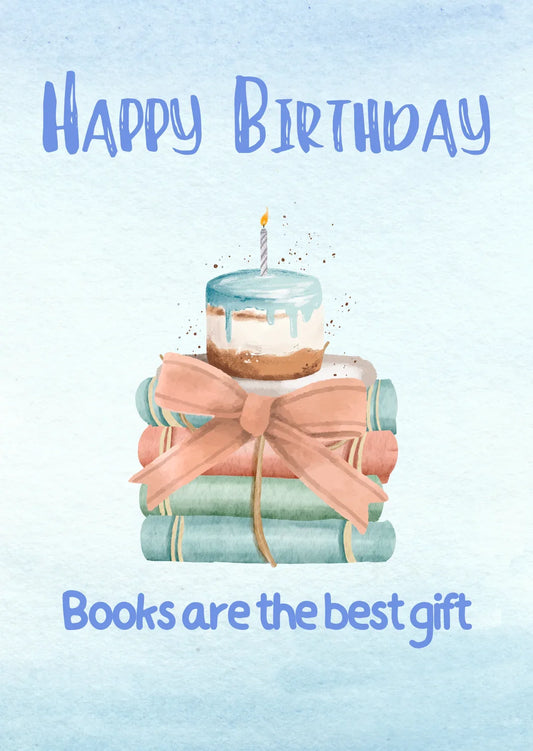 The Dreamer's Bookshop "Books are the best gift" Happy Birthday Card - The Dreamer's Bookshop.