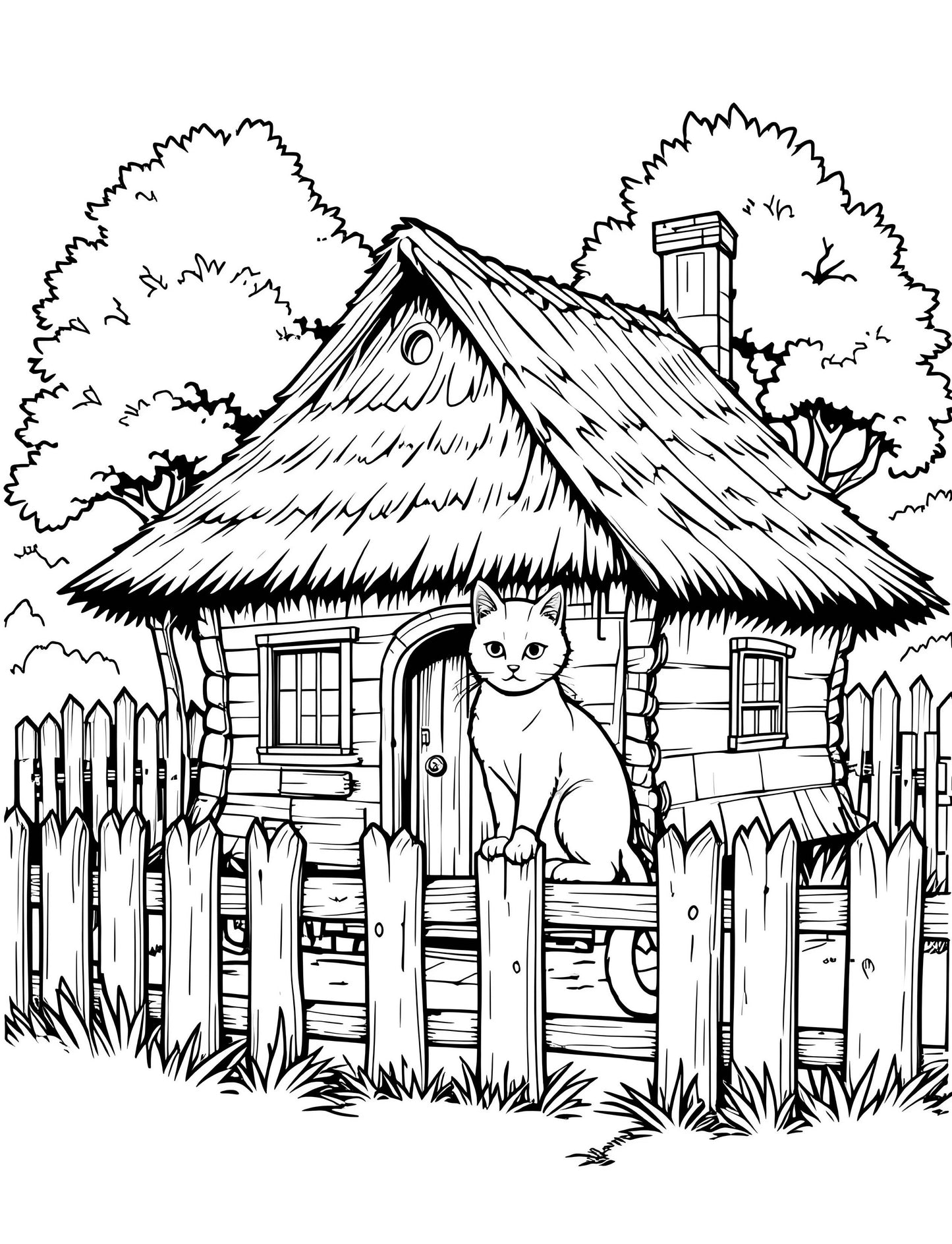 Hut dreams - A coloring book for relaxing hours