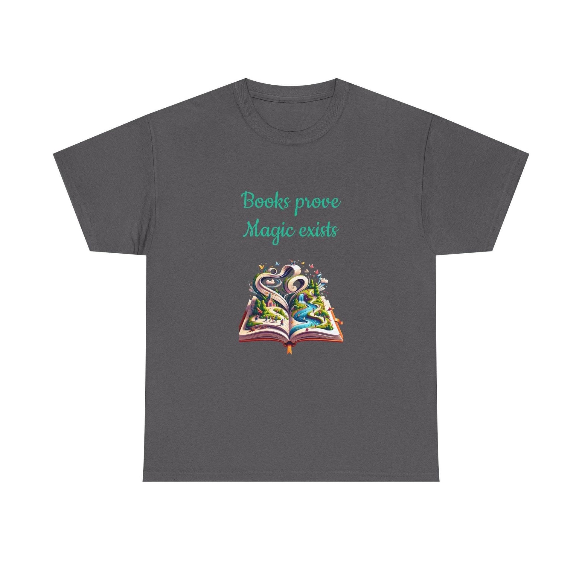 Magic Exists -A Unisex Heavy Cotton Tee - Perfect for Book Lovers - The Dreamer's Bookshop.
