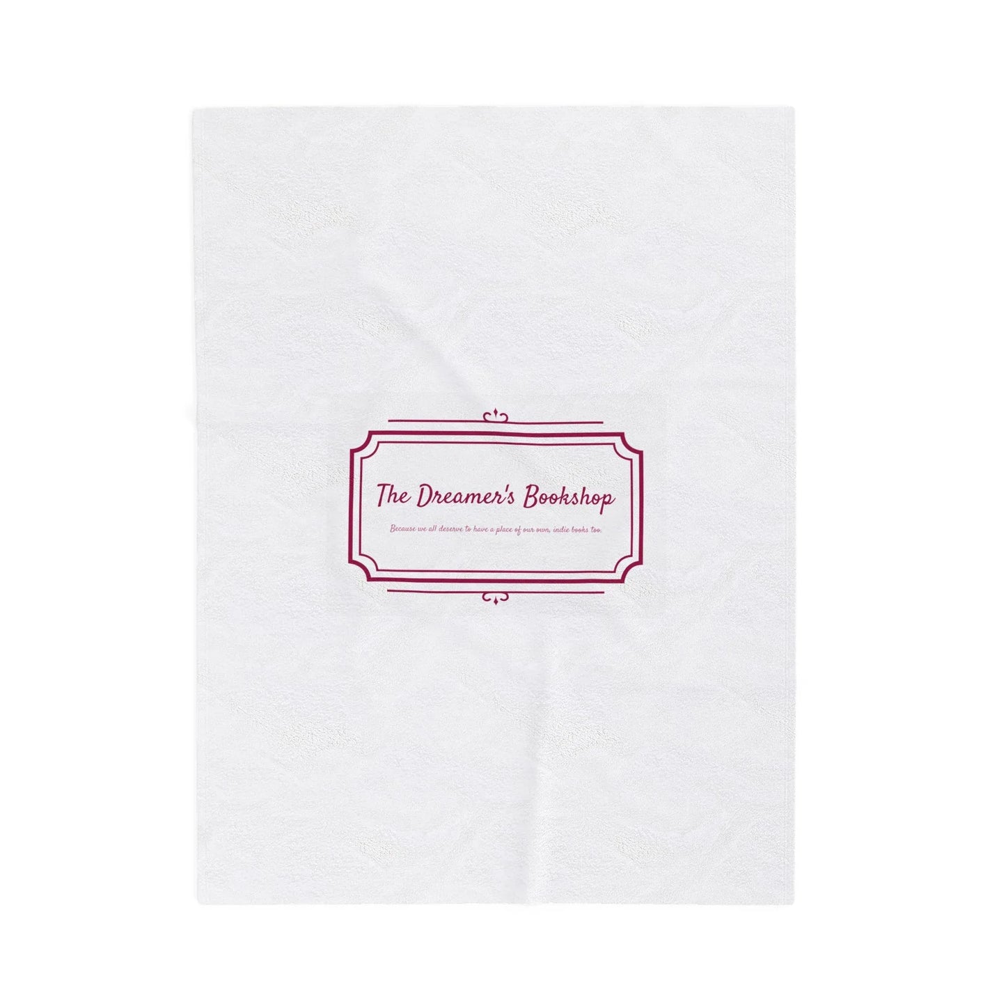 Cozy Velveteen Plush Blanket - "The Dreamer's Bookshop" Design - Perfect for Book Lovers and Cozy Nights - The Dreamer's Bookshop.