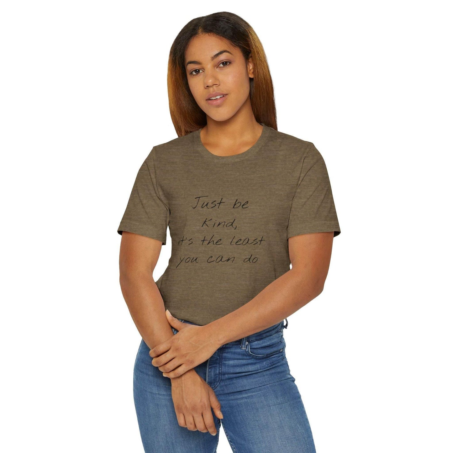 Inspirational Unisex Jersey T-Shirt - Be Kind Vibe - The Dreamer's Bookshop.