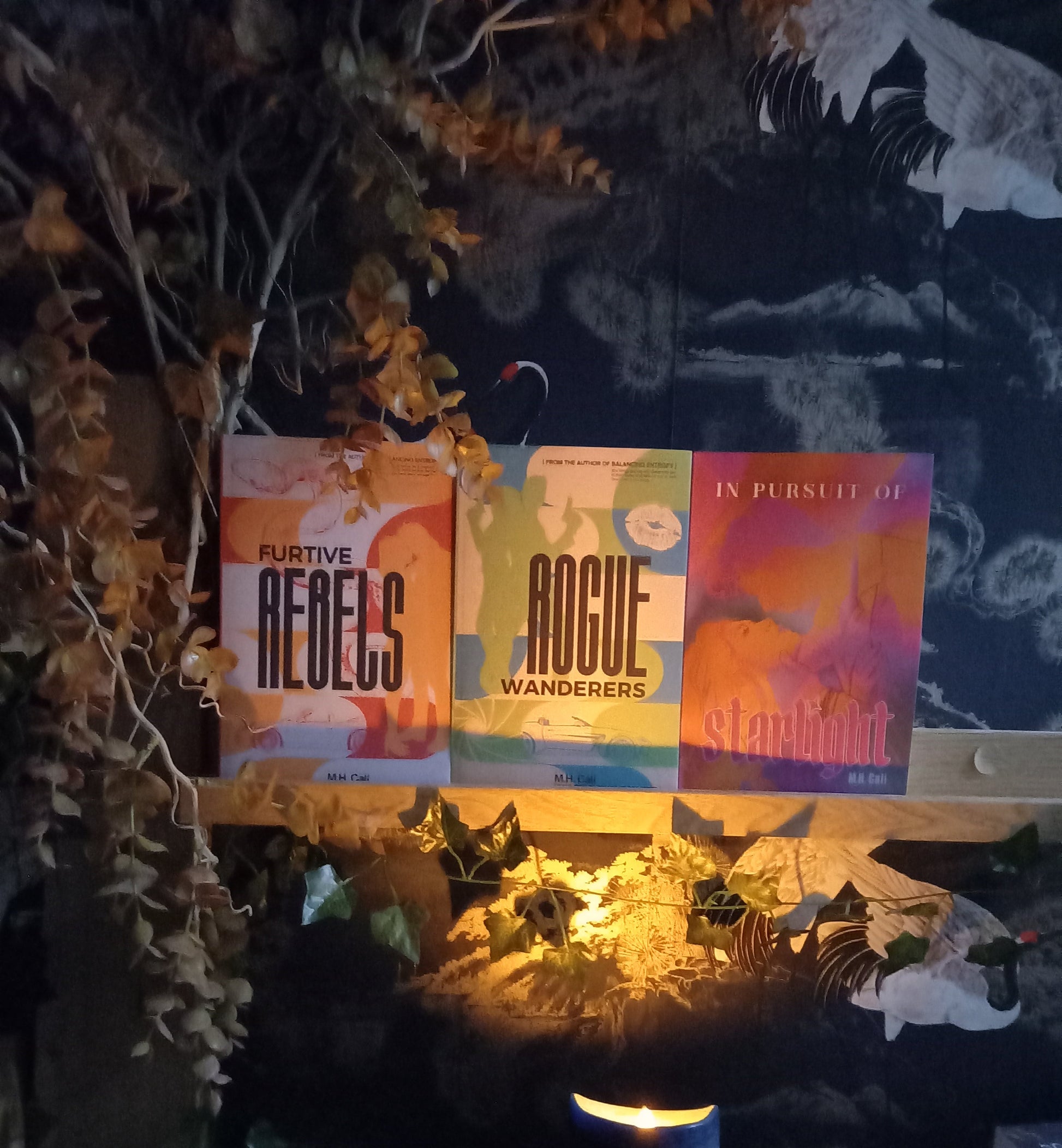 Three books: Furtive rebels; Rogue Wanderers, In pursuit of starlight.