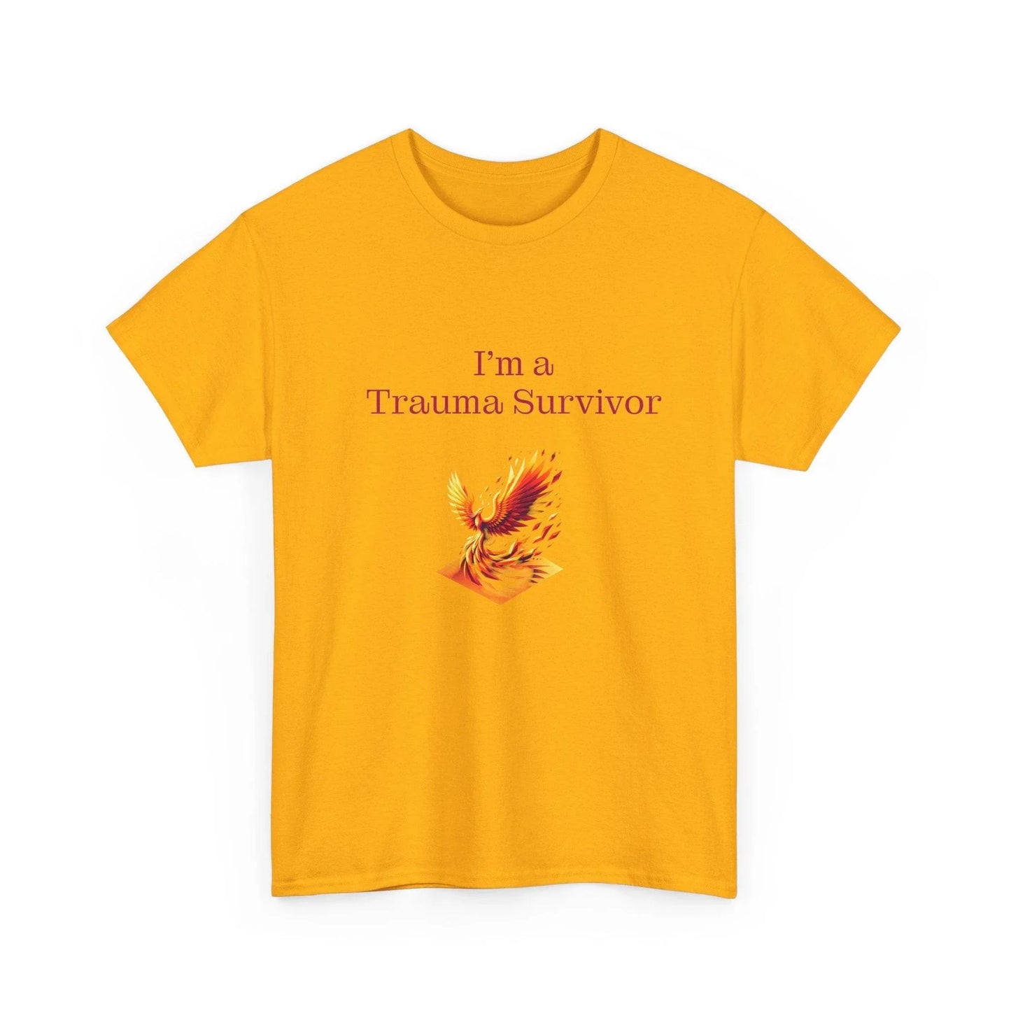 Trauma Survivor Unisex Heavy Cotton Tee - Empowering Apparel for Health Awareness - The Dreamer's Bookshop.