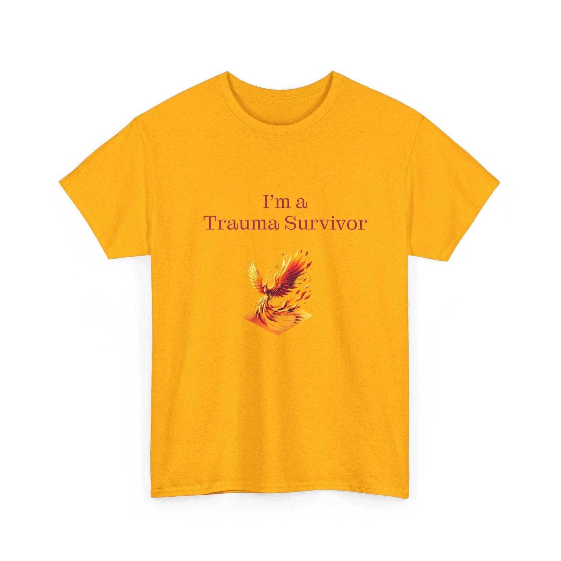 Trauma Survivor Unisex Heavy Cotton Tee - Empowering Apparel for Health Awareness - The Dreamer's Bookshop.
