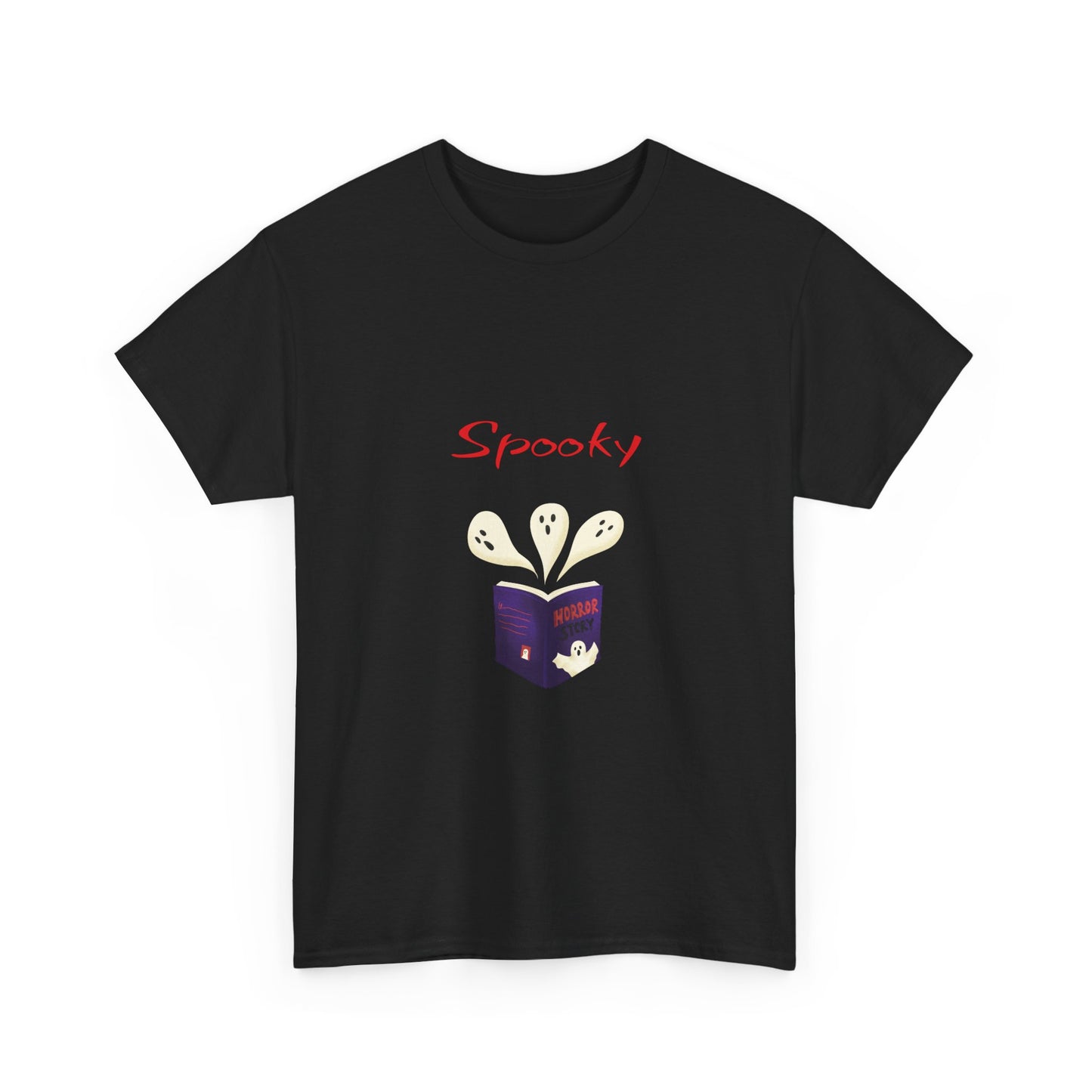 CA - Fiction -  Graphic Tee - Unisex Heavy Cotton T-Shirt Spooky Books