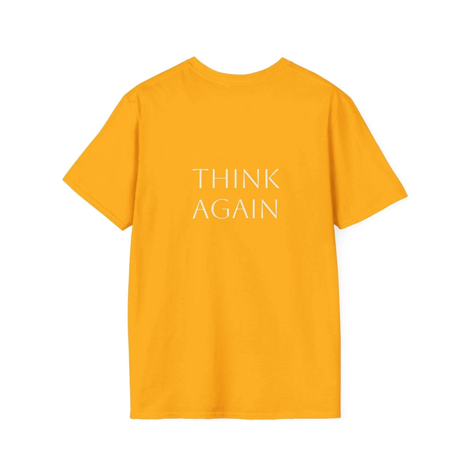 Unisex Softstyle T-Shirt - 'Think Again' - The Dreamer's Bookshop.