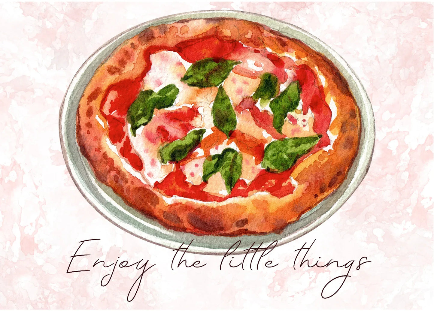 The Dreamer's Bookshop "Pizza" Enjoy Little Things Card - The Dreamer's Bookshop.