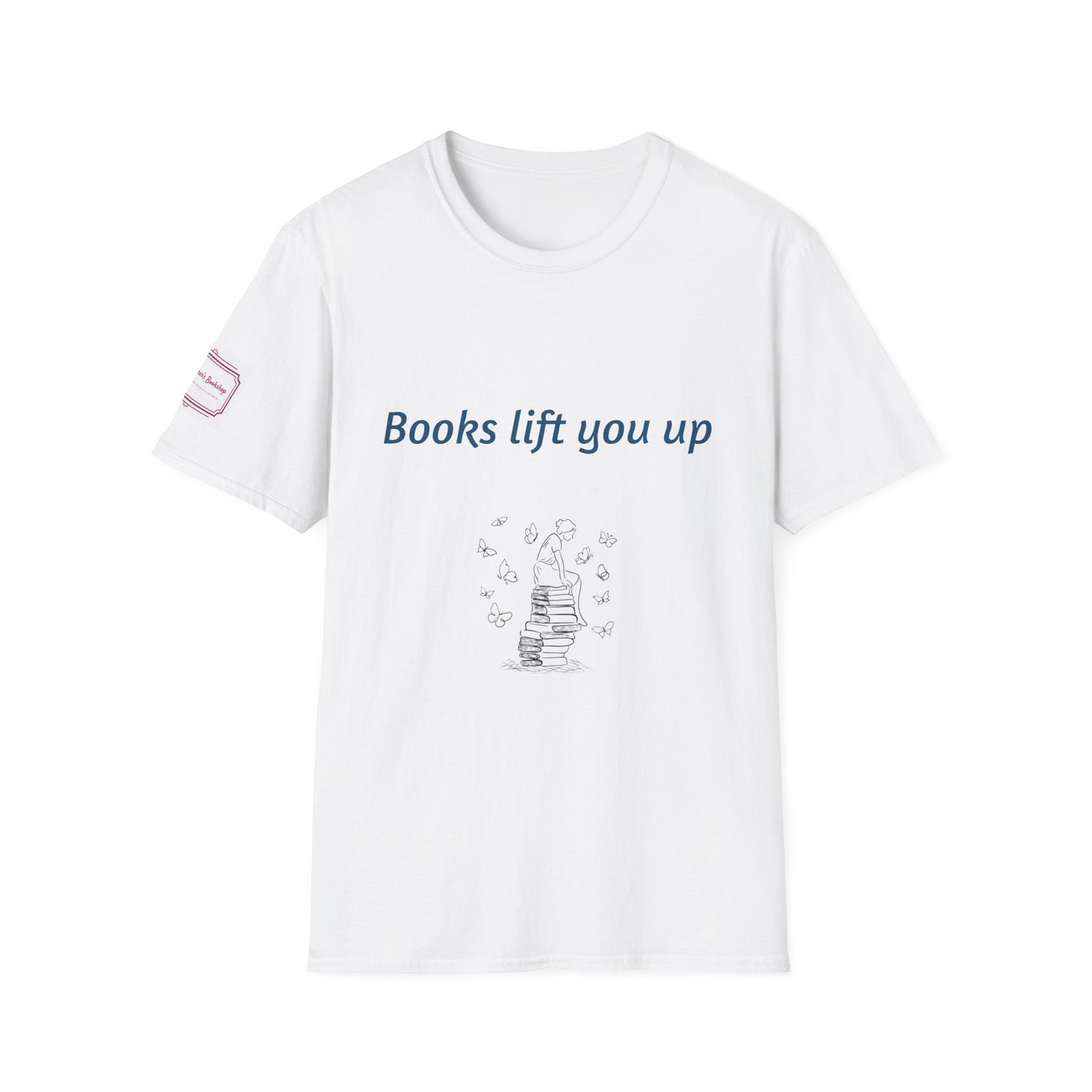 Inspirational Unisex Softstyle T-Shirt - Books Lift You Up