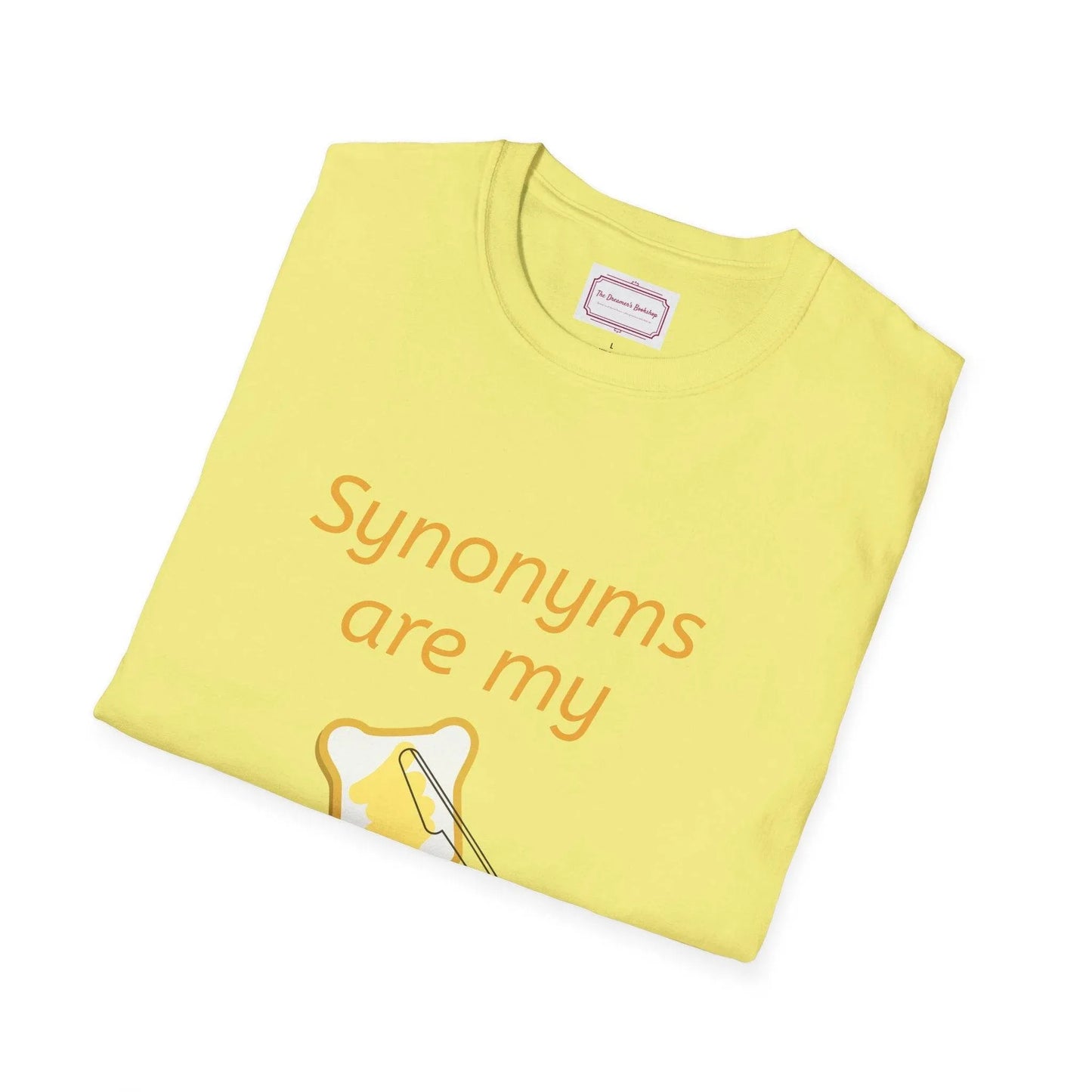 Synonyms Are My Jam Unisex Softstyle T-Shirt - Perfect Gift for Word Lovers - The Dreamer's Bookshop.