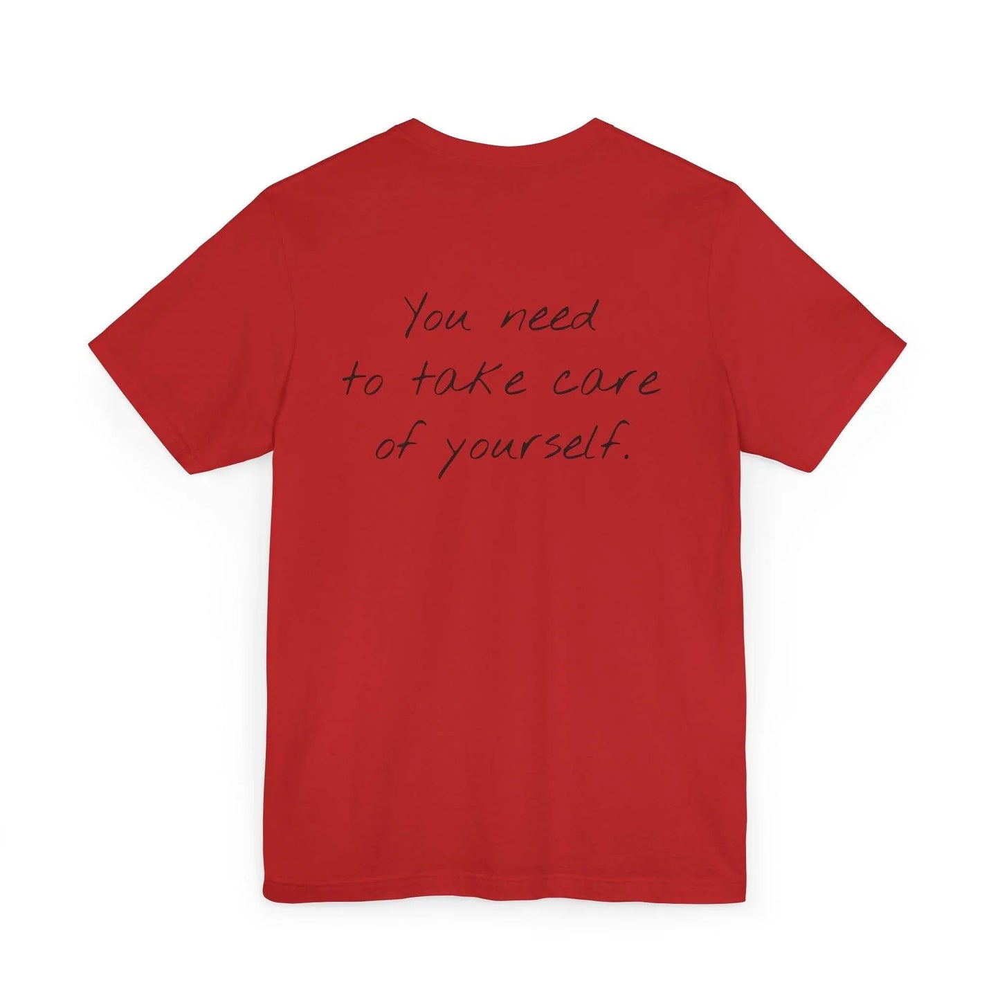 Unisex Jersey T-Shirt - 'Take Care' Inspirational - The Dreamer's Bookshop.