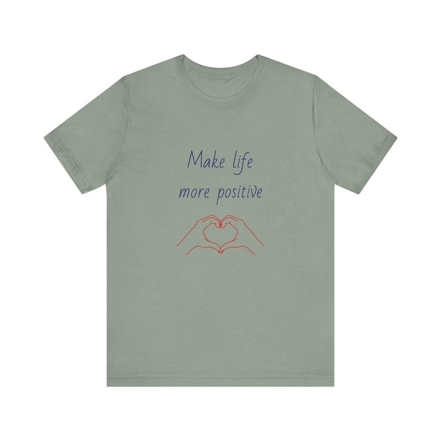 Positive Vibes Unisex Short Sleeve Tee - Make Life More Positive - The Dreamer's Bookshop.