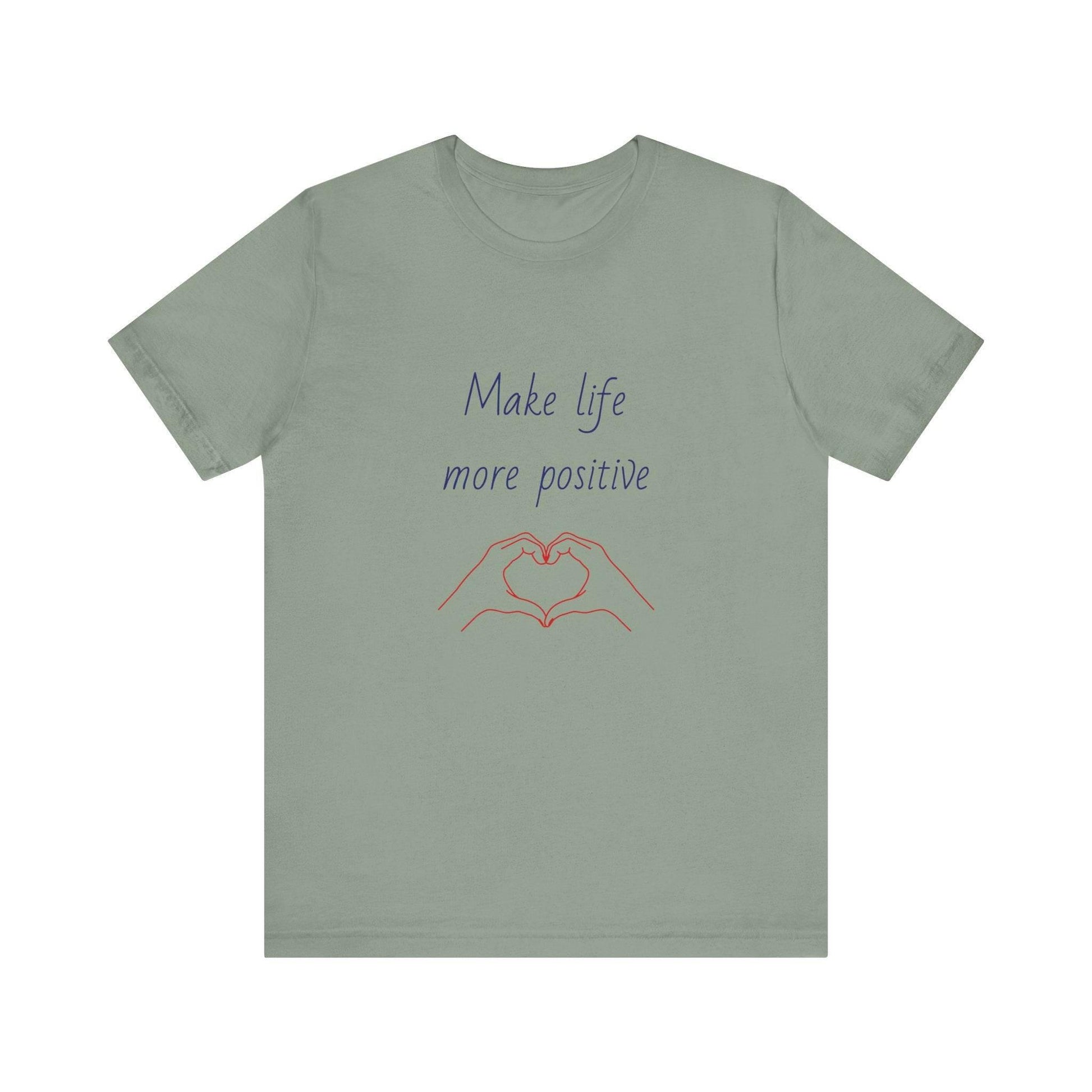 Positive Vibes Unisex Short Sleeve Tee - Make Life More Positive - The Dreamer's Bookshop.