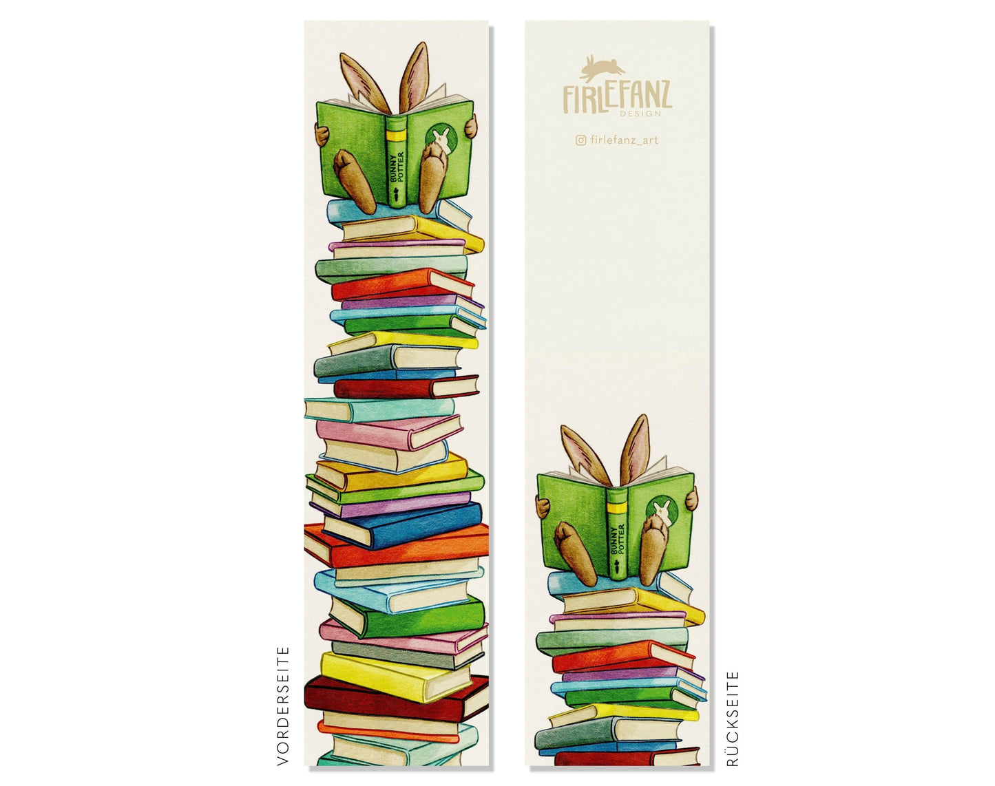 Bladwijzer „Book bunny” - The Dreamer's Bookshop.