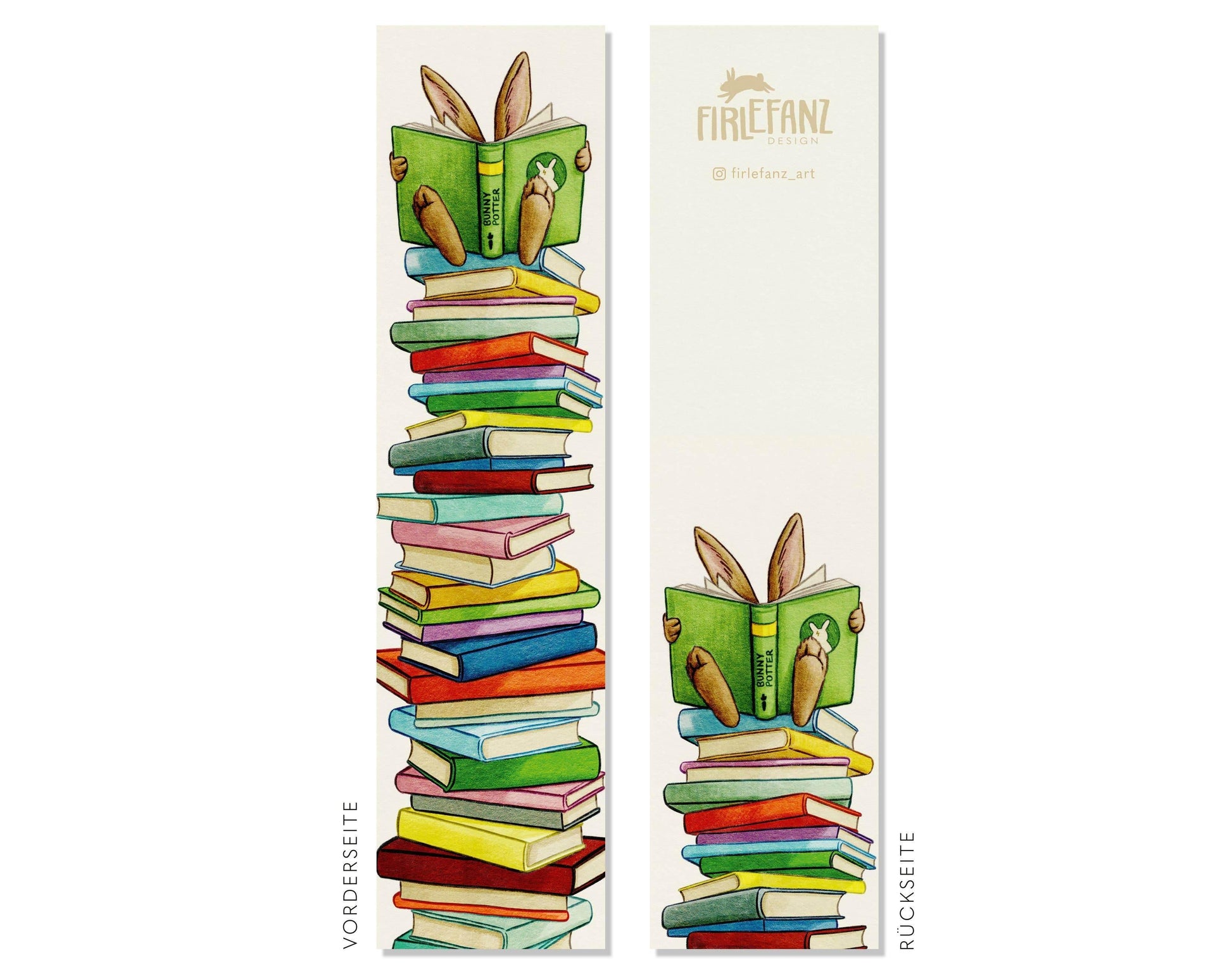 Bladwijzer „Book bunny” - The Dreamer's Bookshop.