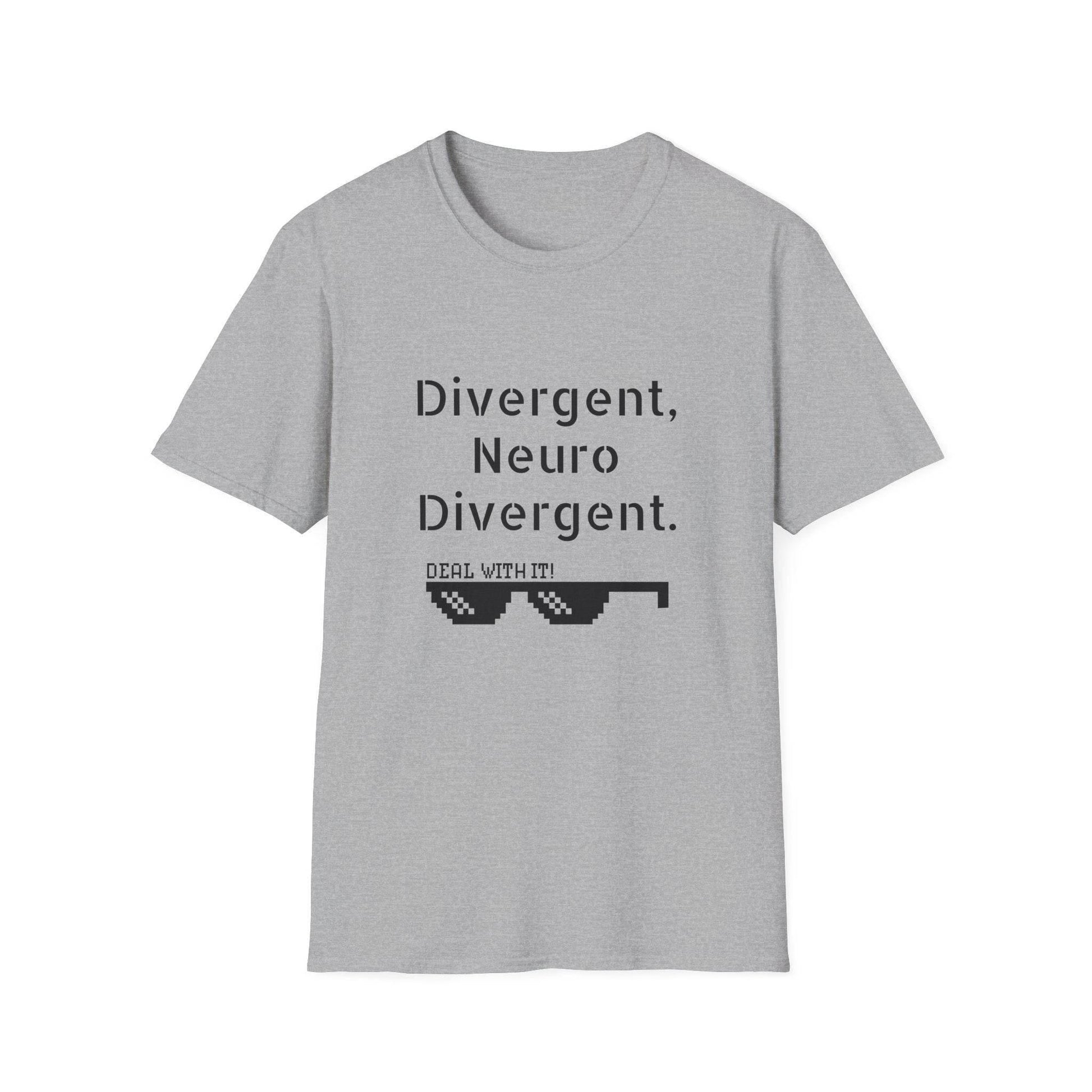 Divergent Neuro Divergent T-Shirt - Unisex Softstyle Tee - The Dreamer's Bookshop.