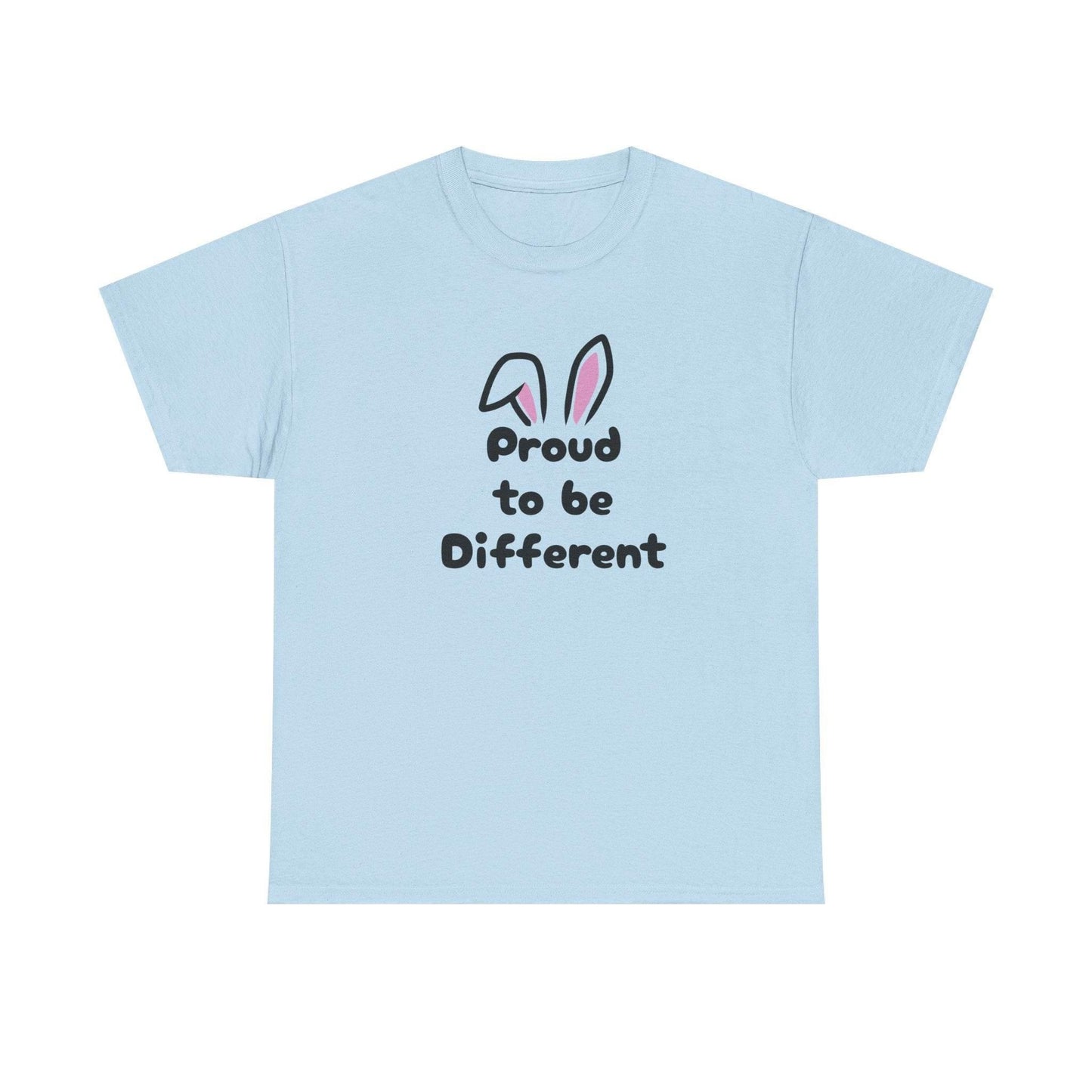 Proud to be Different Unisex Heavy Cotton Tee - Celebrate Individuality & Self-Expression - The Dreamer's Bookshop.