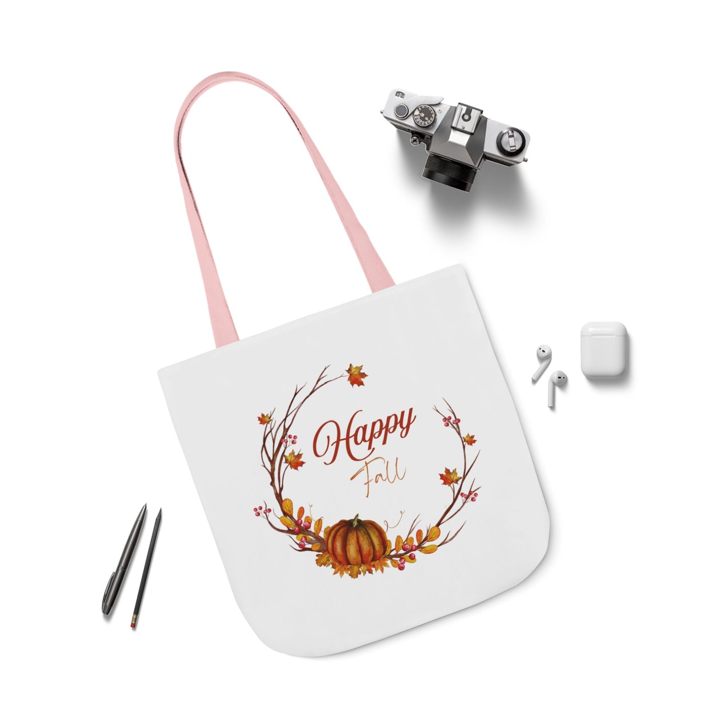 Happy Fall Tote Bag - Perfect for Book Lovers & Indie Authors