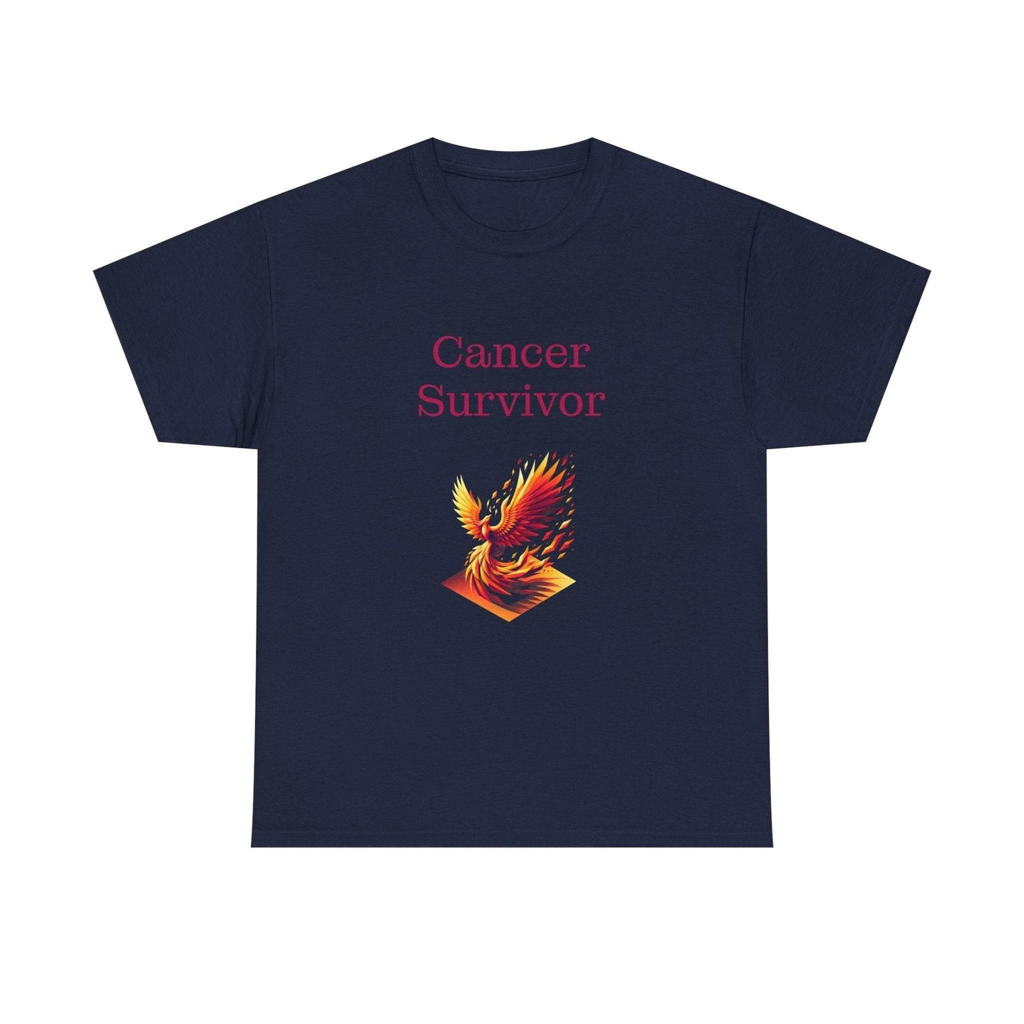 Cancer Survivor Unisex Heavy Cotton Tee - Empowering Apparel for Health Awareness - The Dreamer's Bookshop.