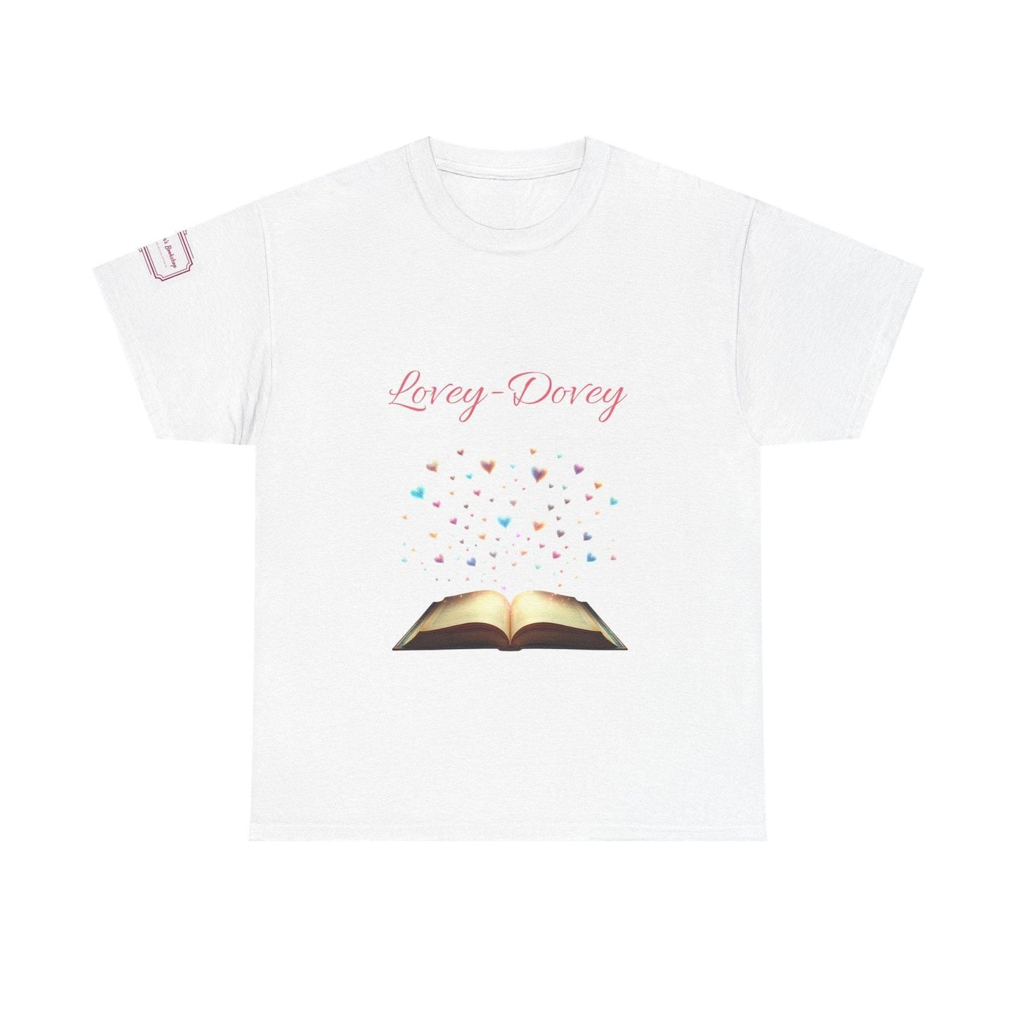 Lovey-Dovey - Graphic Unisex Heavy Cotton Tee - The Dreamer's Bookshop.