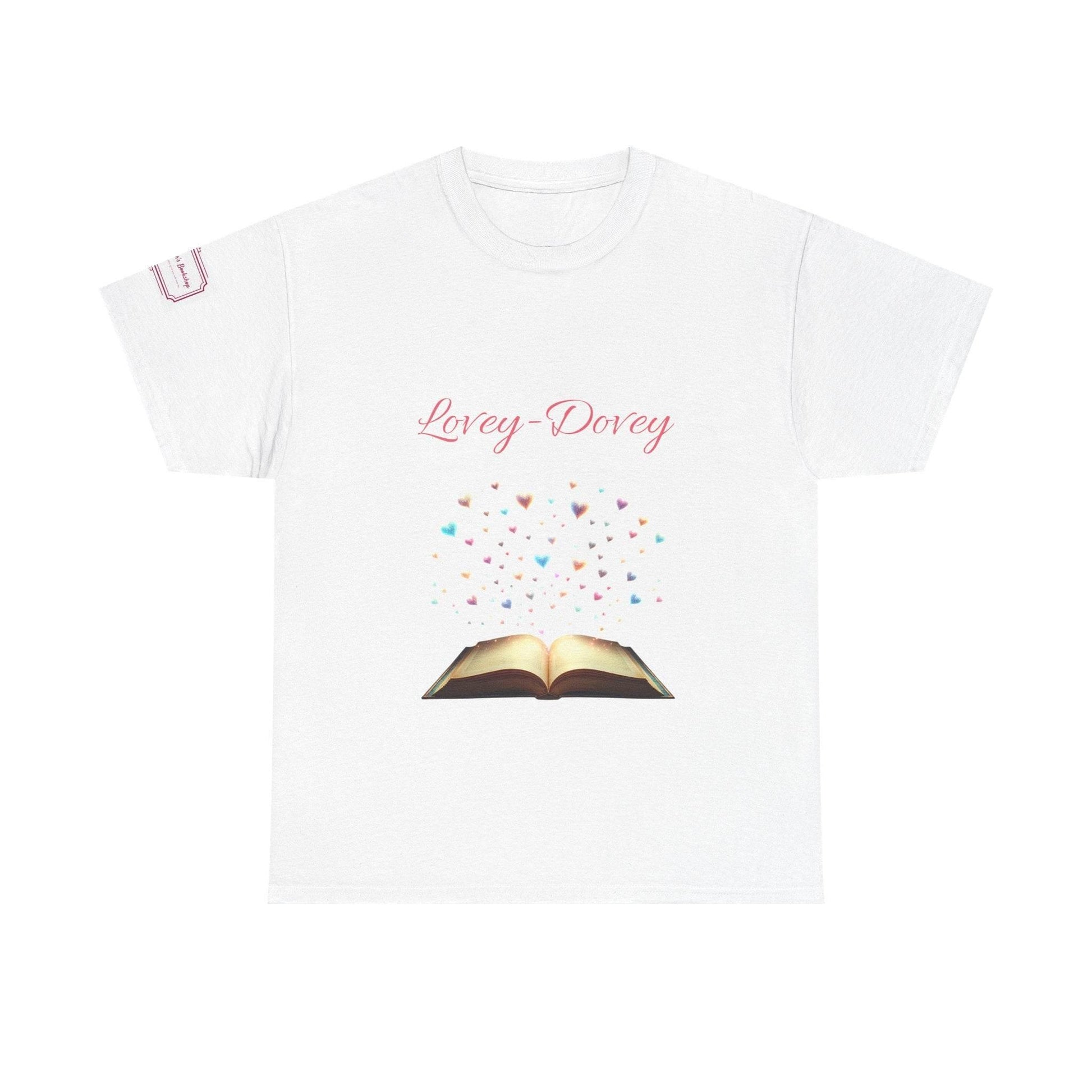 Lovey-Dovey - Graphic Unisex Heavy Cotton Tee - The Dreamer's Bookshop.