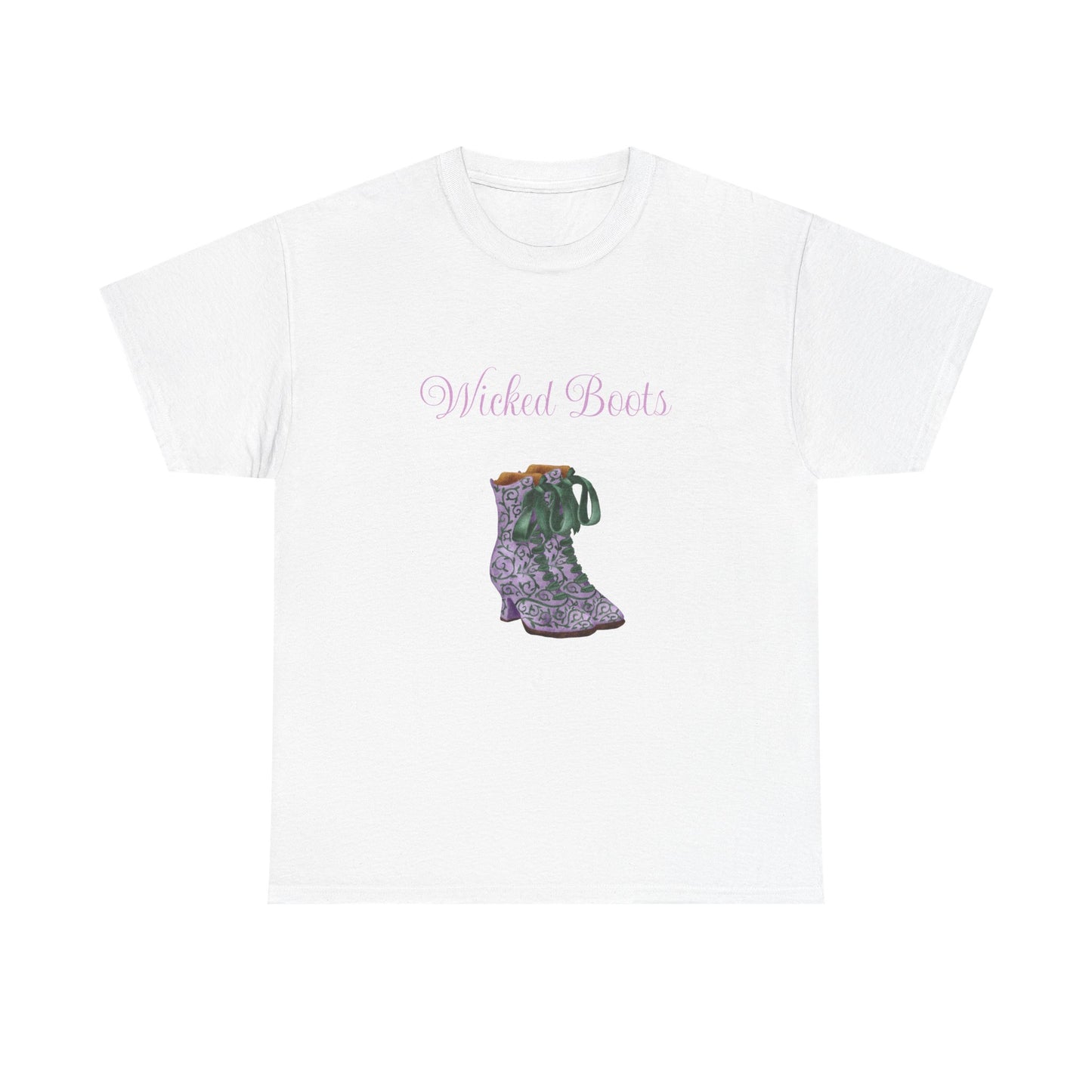 Wicked Boots Graphic Tee - Unisex Heavy Cotton T-Shirt for Nature Lovers