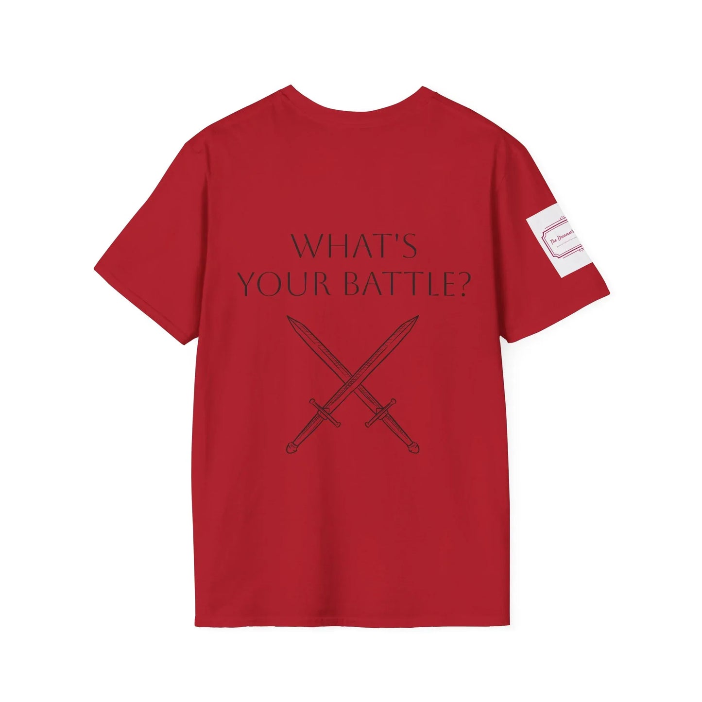 Anxiety Warrior Unisex Softstyle T-Shirt - Empowering Battle Against Mental Health - The Dreamer's Bookshop.