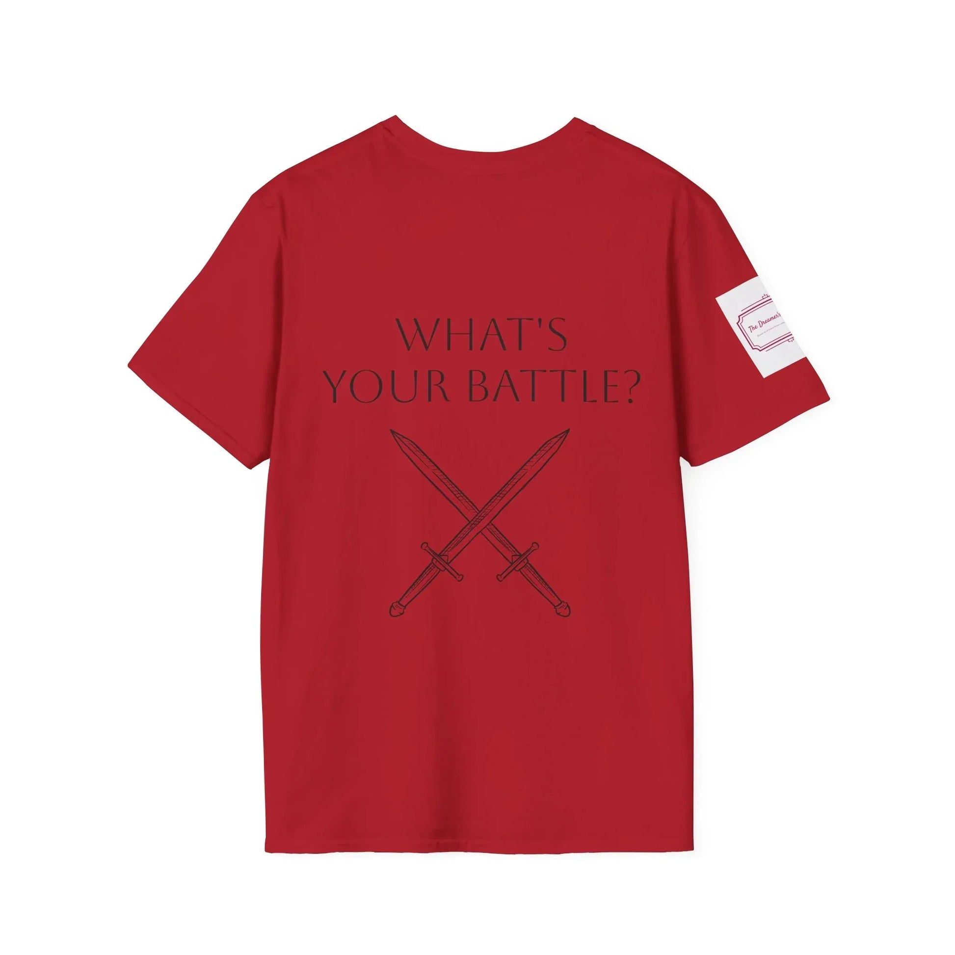Anxiety Warrior Unisex Softstyle T-Shirt - Empowering Battle Against Mental Health - The Dreamer's Bookshop.