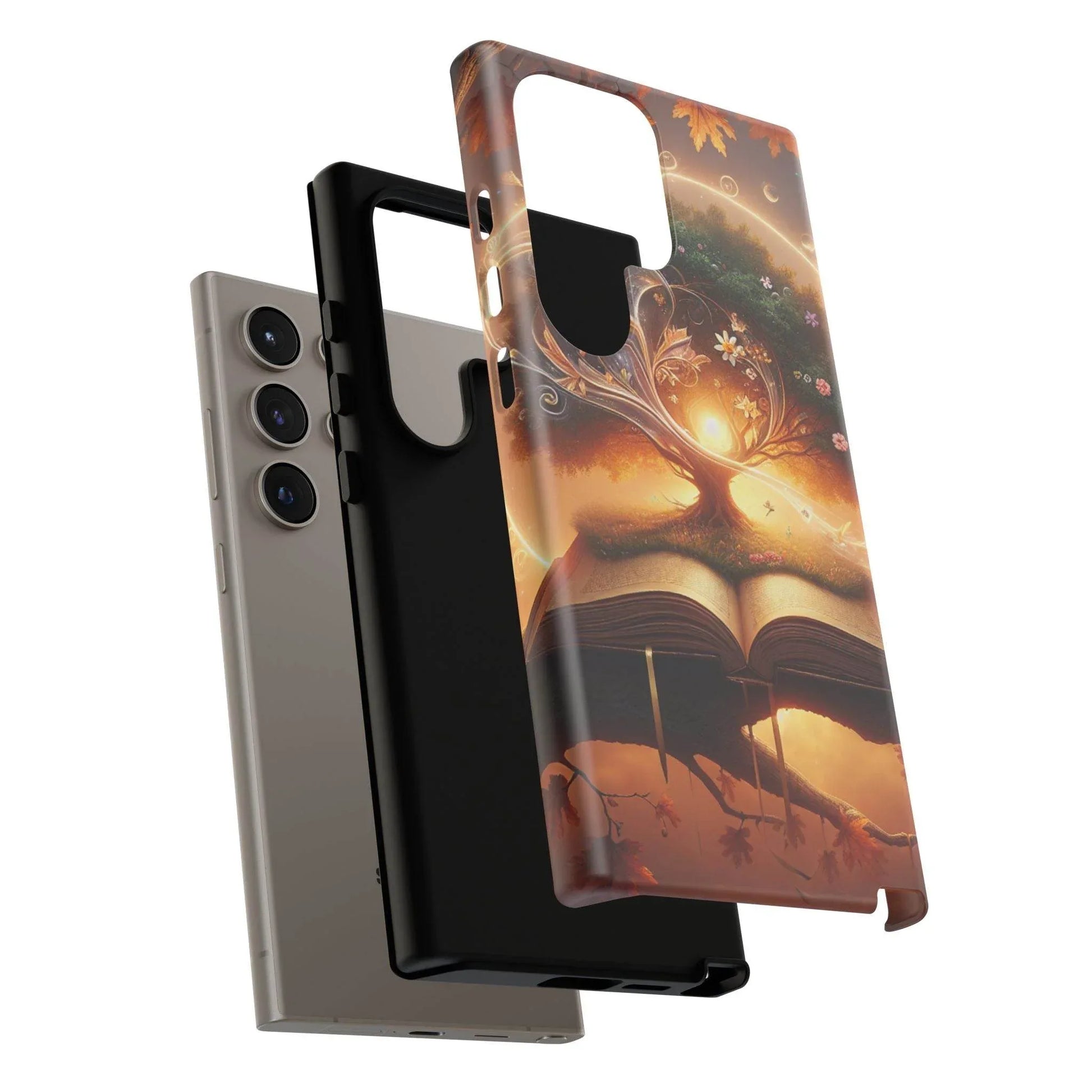 Nature-Inspired iPhone & Samsung Phone Case with Tree of Life Design - The Dreamer's Bookshop.