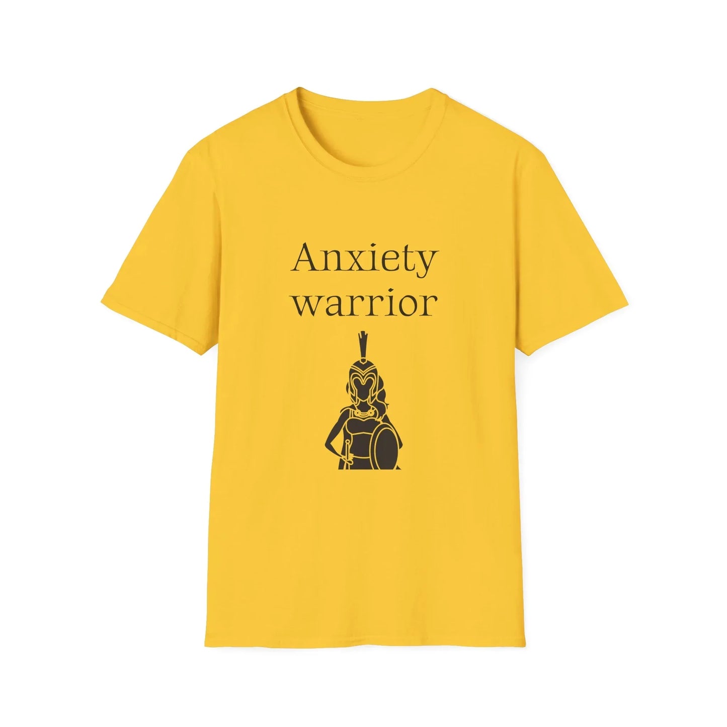 Anxiety Warrior Unisex Softstyle T-Shirt - What's Your Battle? - The Dreamer's Bookshop.