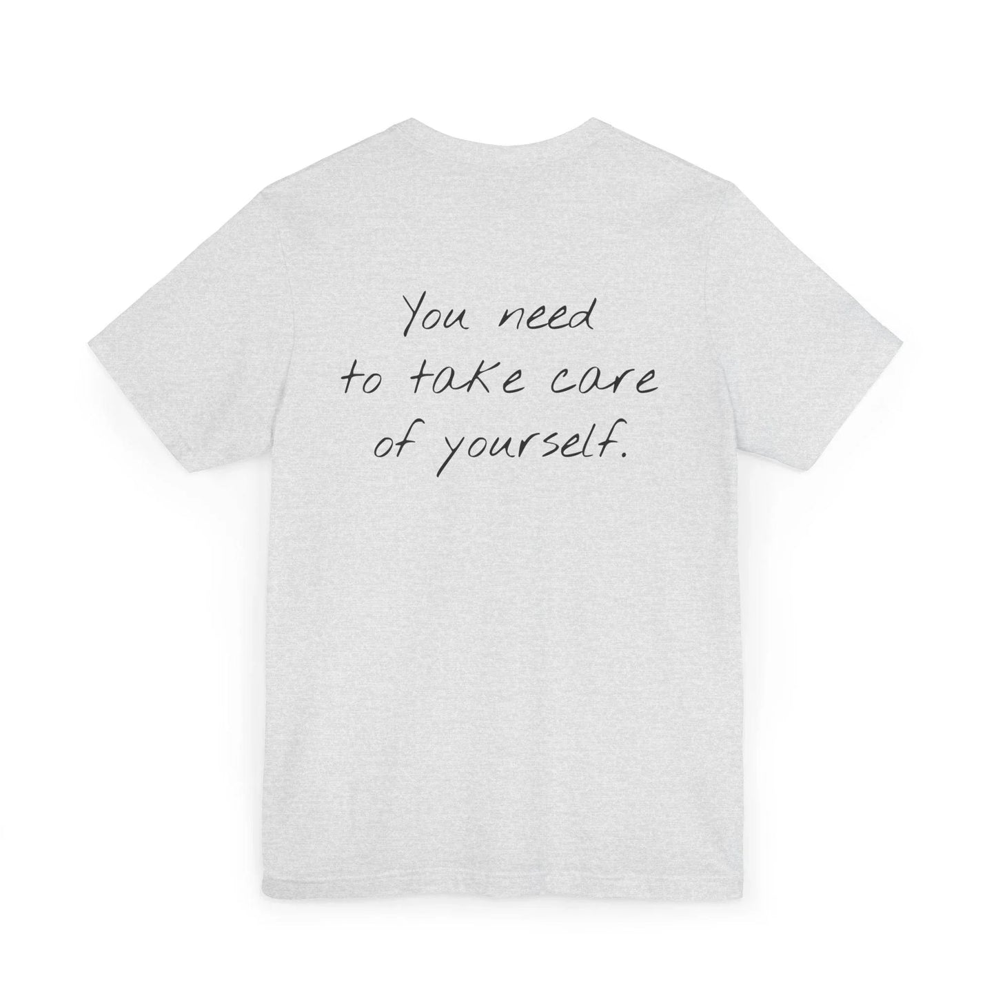 Unisex Jersey T-Shirt - 'Take Care' Inspirational - The Dreamer's Bookshop.