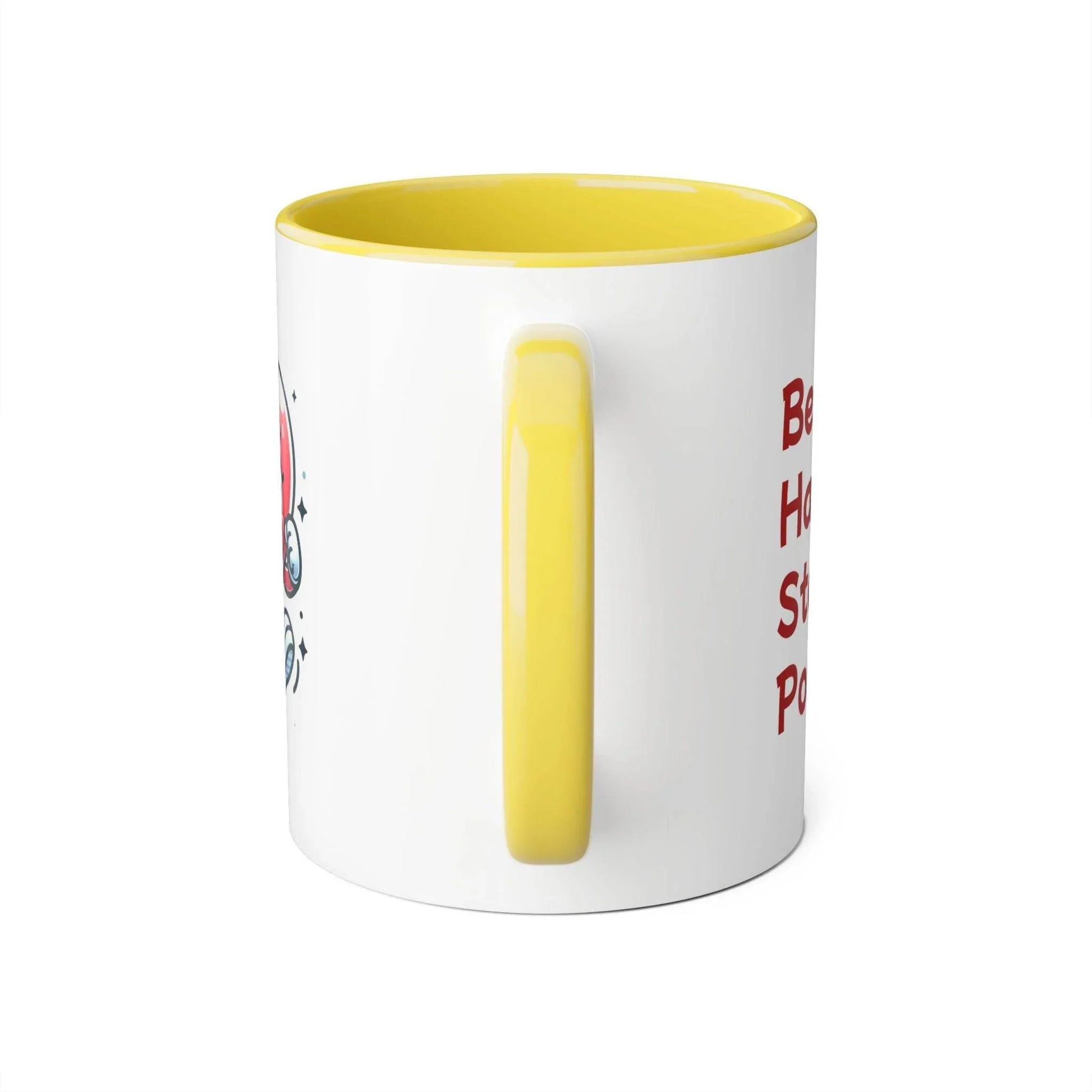 Be Happy Stay Positive Accent Mug - 11oz Coffee Cup for Daily Inspiration - The Dreamer's Bookshop.
