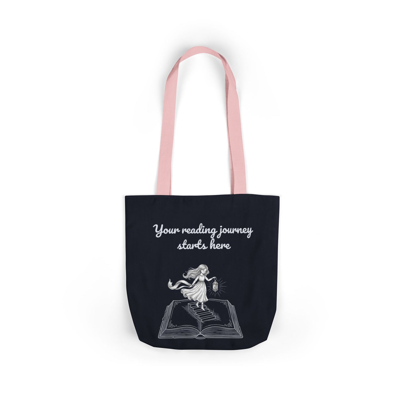 Whimsical Tote Bag - "Reading Journey"