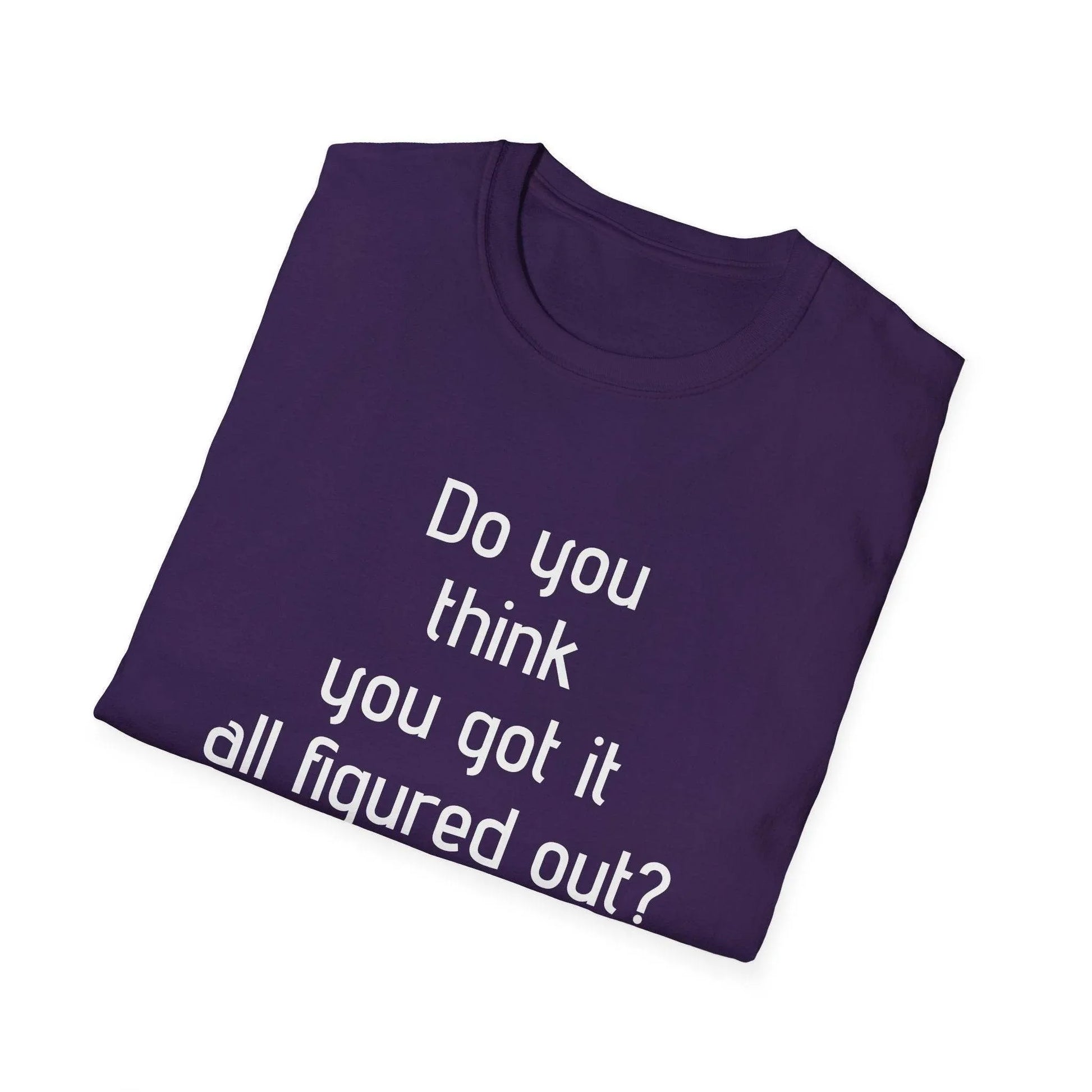Inspirational Unisex Softstyle T-Shirt - 'Think Again' Motivational Design - The Dreamer's Bookshop.