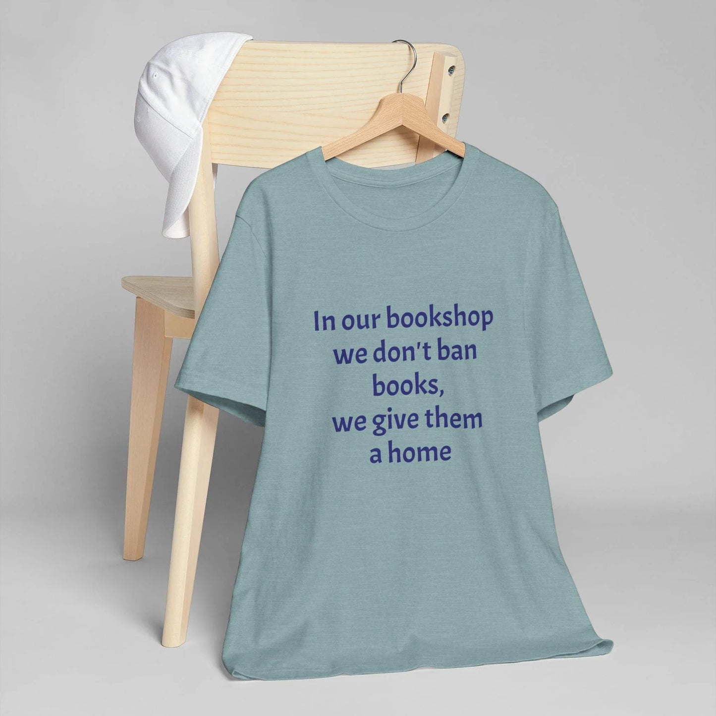Inspirational Unisex Jersey T-Shirt - In our bookshop Vibe - The Dreamer's Bookshop.