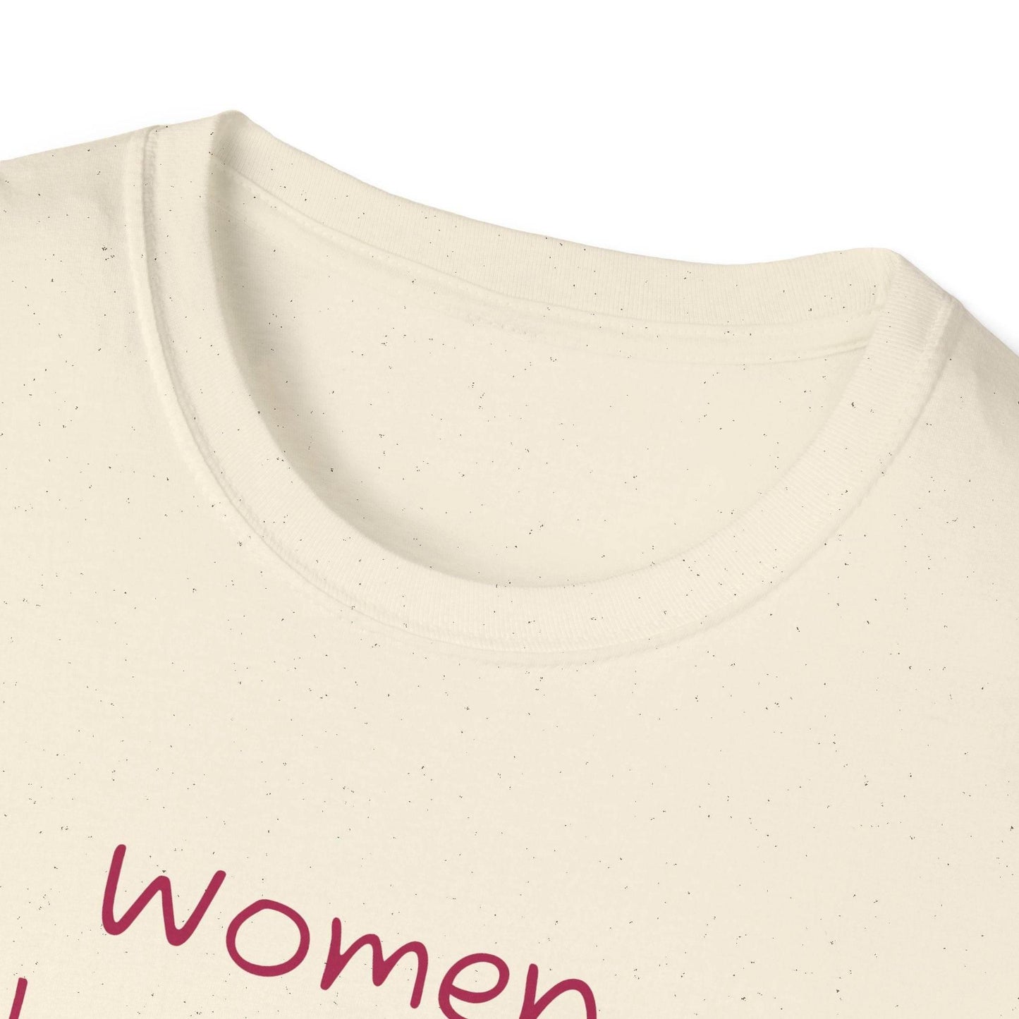 Inspirational Unisex Softstyle T-Shirt - 'Women' Motivational Design - The Dreamer's Bookshop.