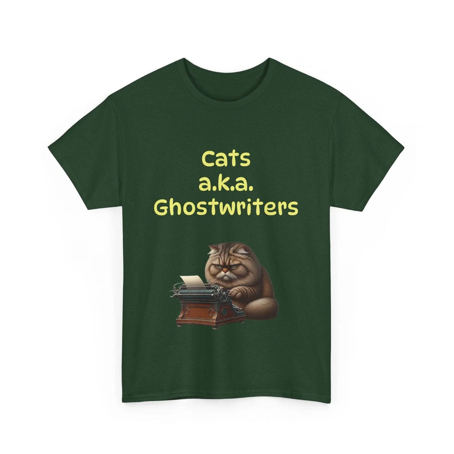 Cats Ghostwriters - A Unisex Heavy Cotton Tee - Perfect for Book Lovers - The Dreamer's Bookshop.