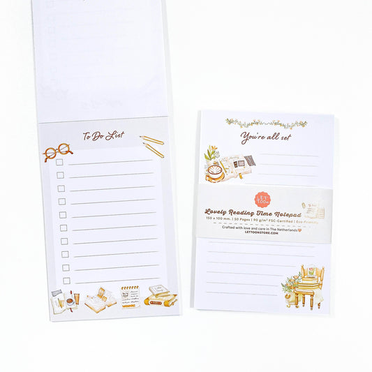 LETTOOn - Heerlijke leestijd - Notepad - The Dreamer's Bookshop.