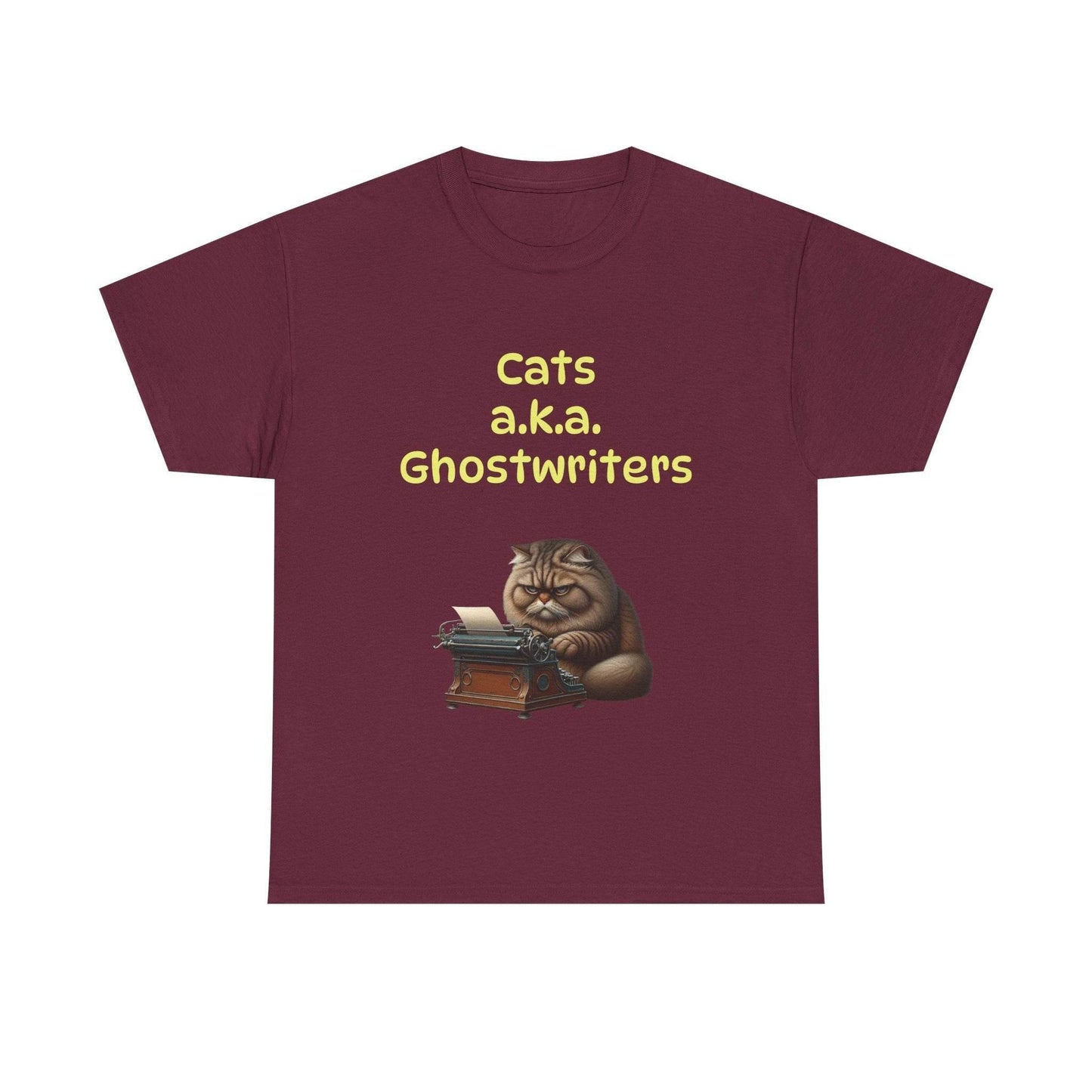Cats Ghostwriters - A Unisex Heavy Cotton Tee - Perfect for Book Lovers - The Dreamer's Bookshop.