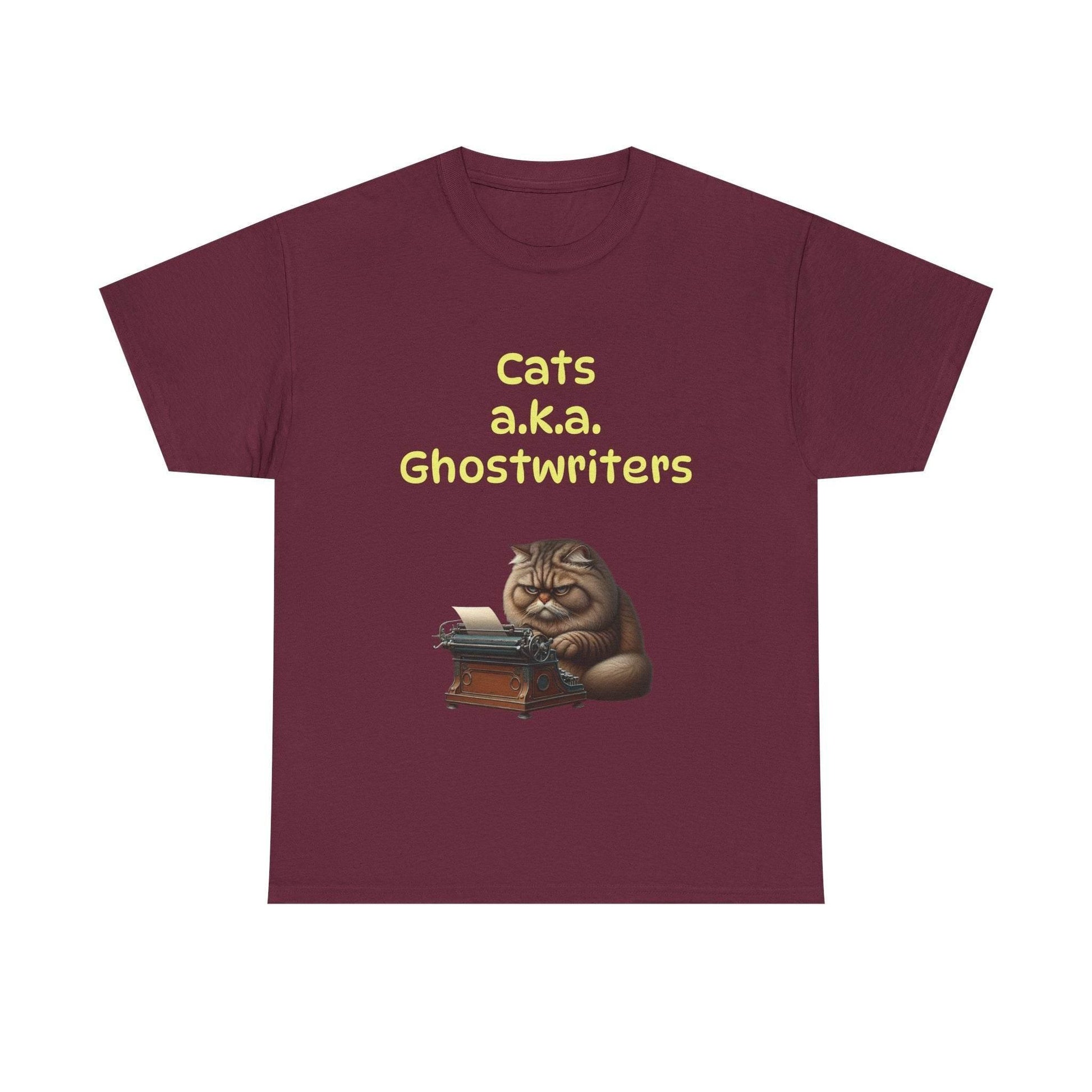 Cats Ghostwriters - A Unisex Heavy Cotton Tee - Perfect for Book Lovers - The Dreamer's Bookshop.