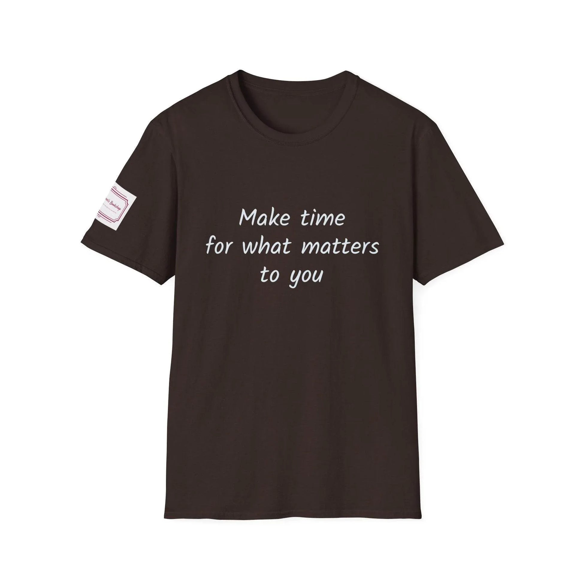 Motivational Unisex Softstyle T-Shirt - Make Time - The Dreamer's Bookshop.
