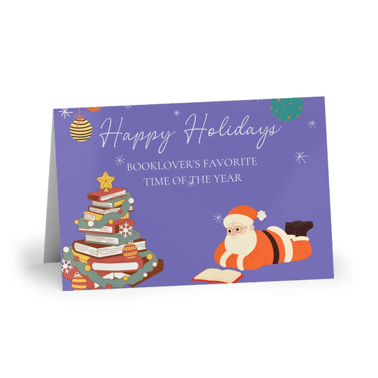 The Dreamer's Bookshop "Booklover's XMas" Cute Christmas Cards - The Dreamer's Bookshop.