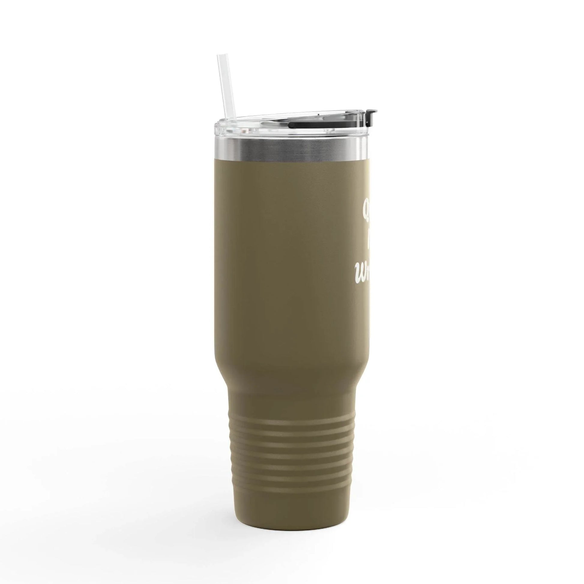 Quiet I'm Writing Insulated Travel Mug - 40oz Red Coffee Cup - The Dreamer's Bookshop.
