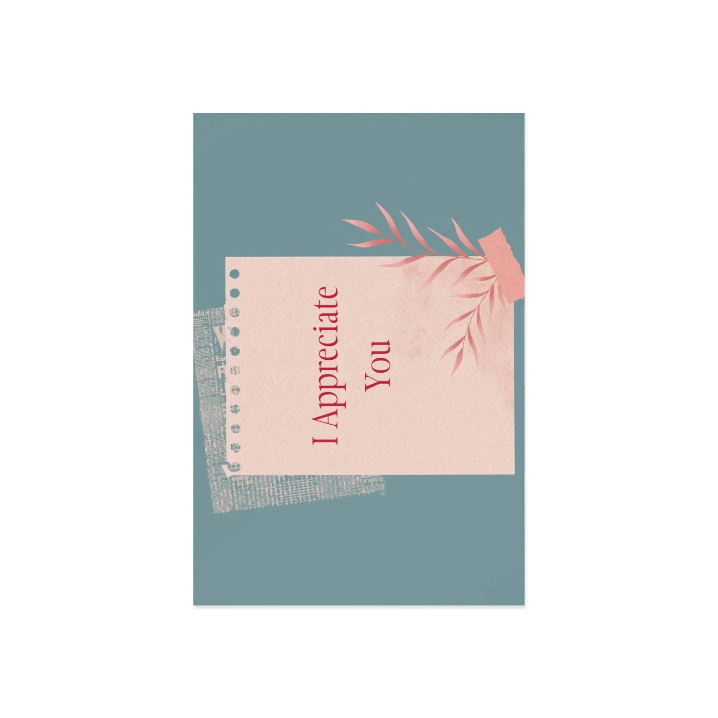 The Dreamer's Bookshop Appreciation "I Appreciate You" Print Card - The Dreamer's Bookshop.