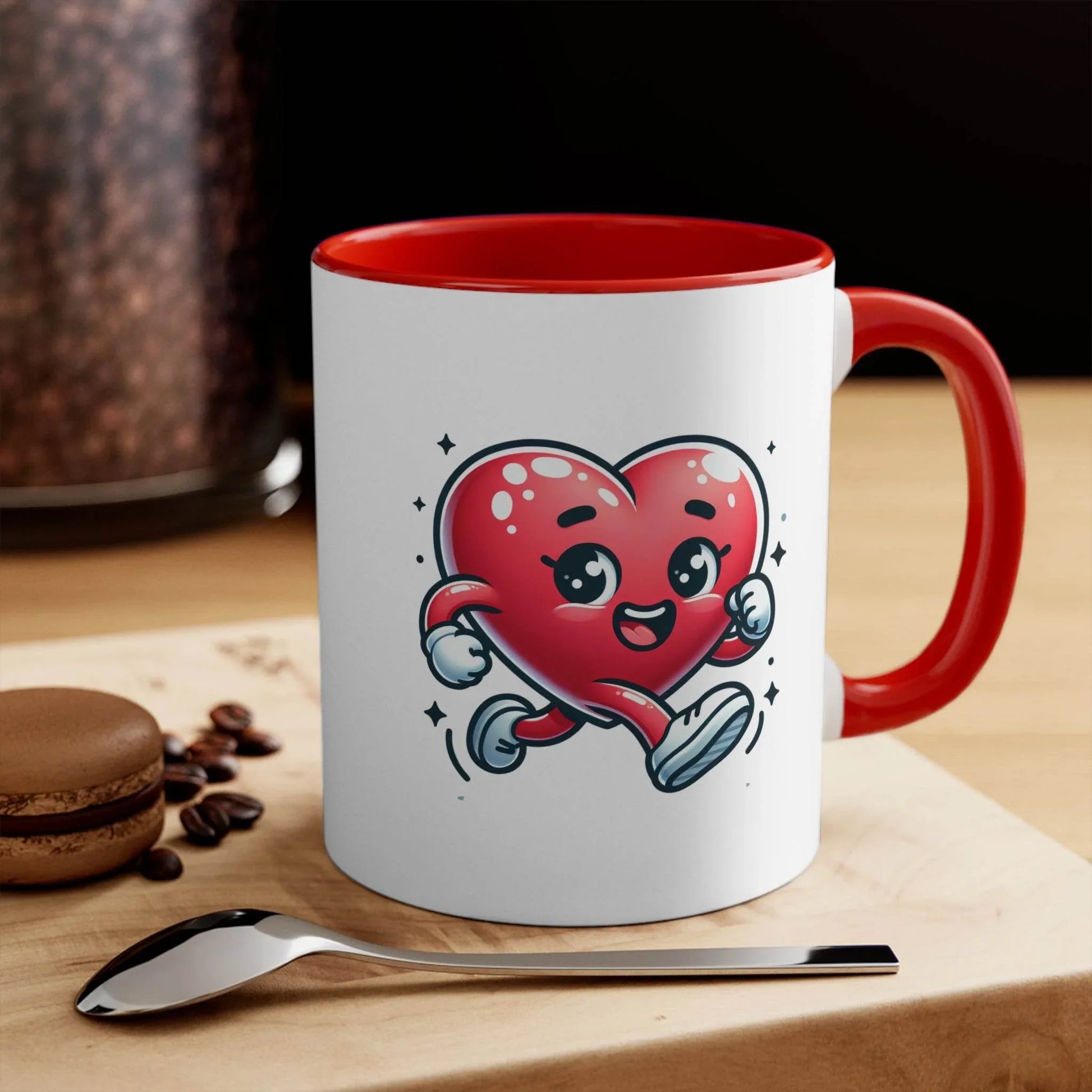 Inspirational Colorful Accent Mug - 11oz Be Happy Stay Positive - The Dreamer's Bookshop.