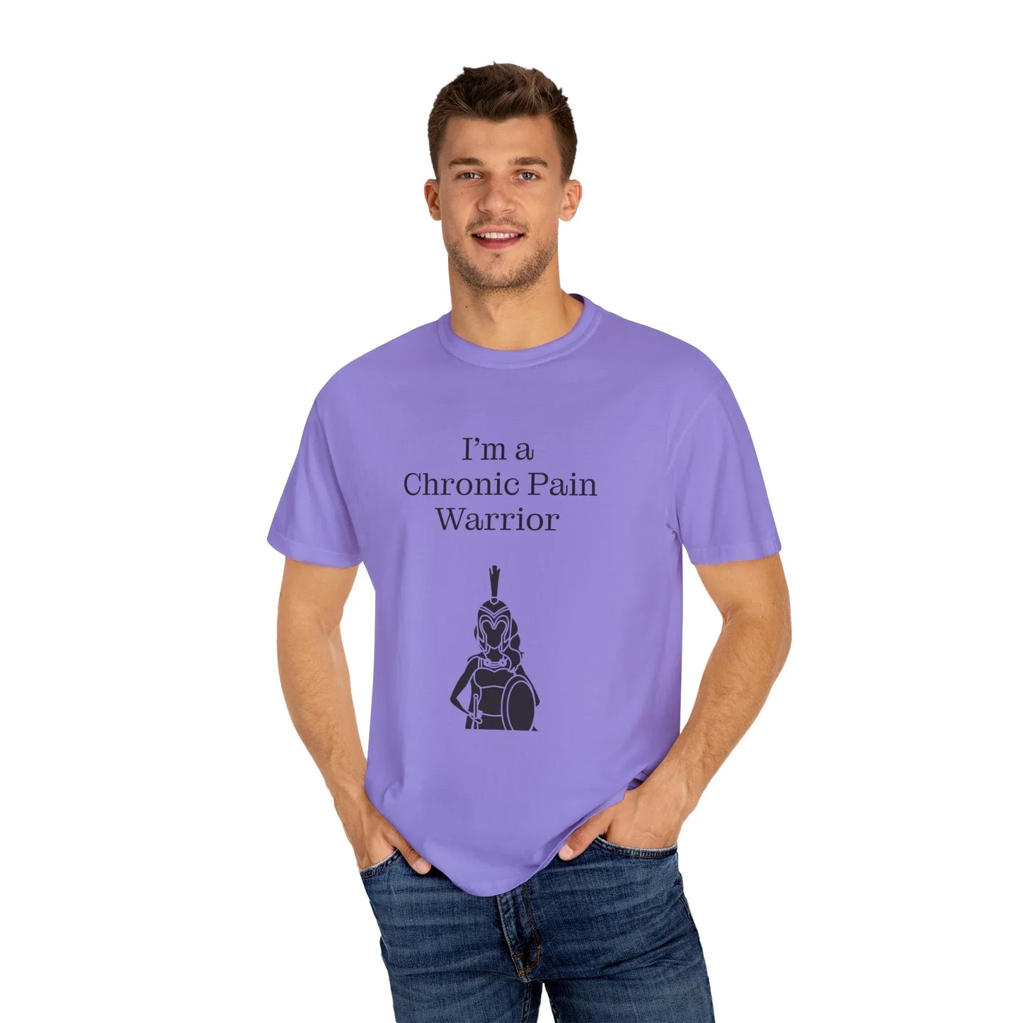 Chronic Pain Warrior Unisex T-Shirt - Empowering Tee for Healthcare Awareness - The Dreamer's Bookshop.
