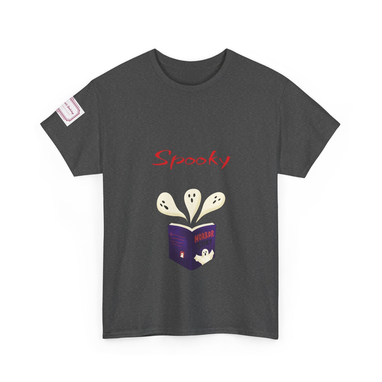 US (Ww) Fiction - Graphic Unisex Heavy Cotton Tee - Spooky Books