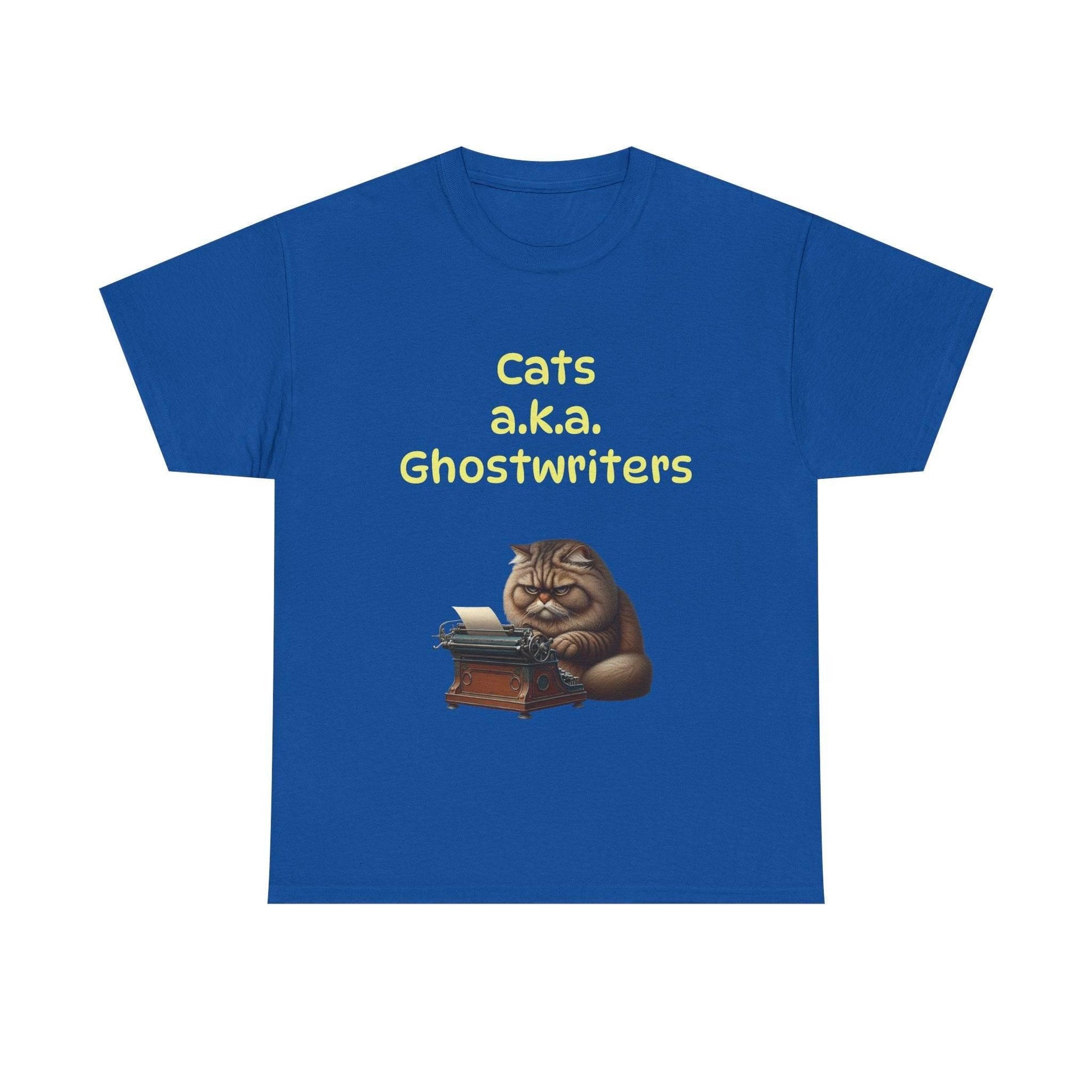 Cats Ghostwriters - A Unisex Heavy Cotton Tee - Perfect for Book Lovers - The Dreamer's Bookshop.